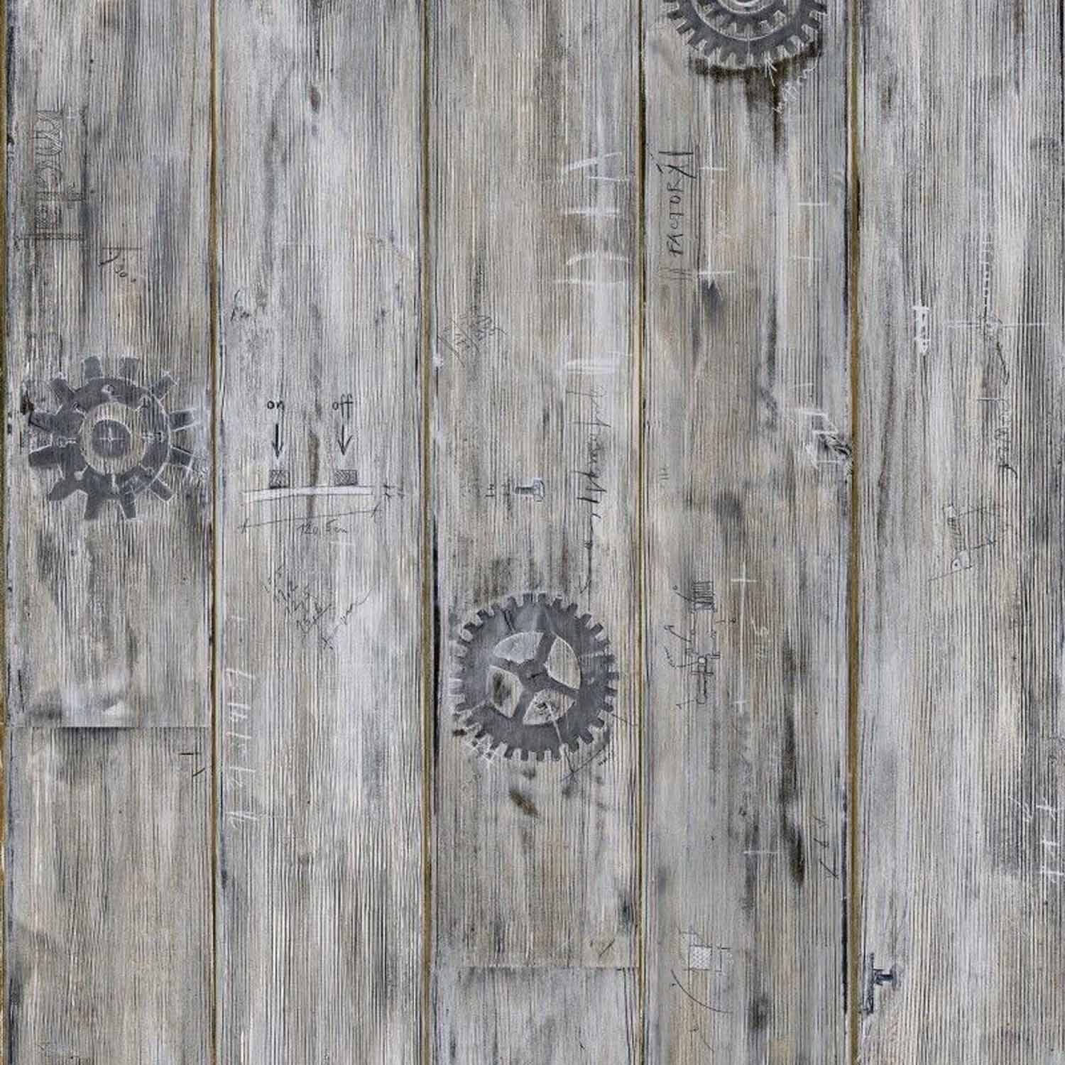 d-c-fix Möbelfolie Dekofolie Holzoptik Planken Vintage Shabby Klebefolie für Möbel Küche, Selbstklebende Designfolie - abwischbar & rückstandslos entfernbar