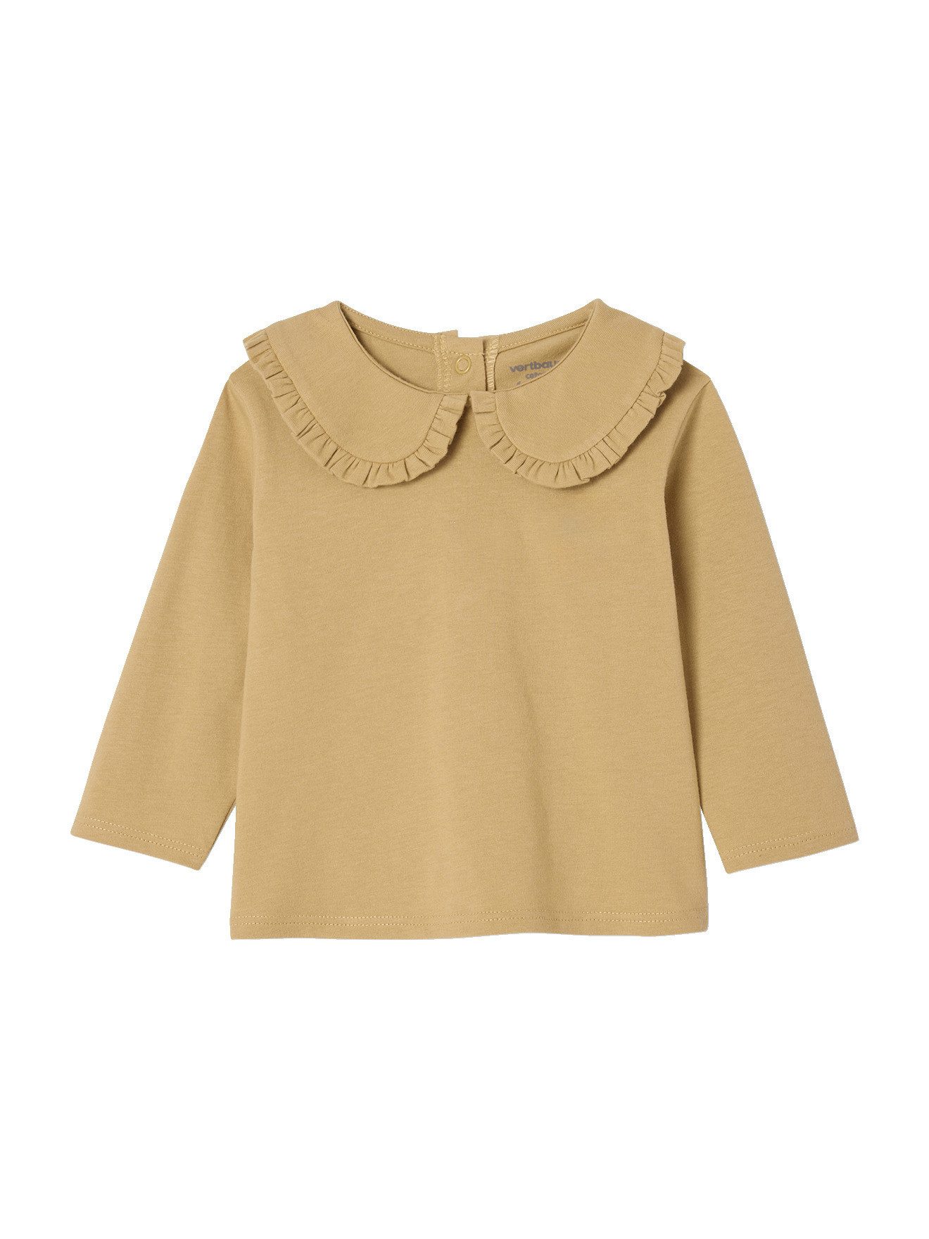 Langarmshirt Mädchen Baby Shirt, Bubikragen mit Rüschen