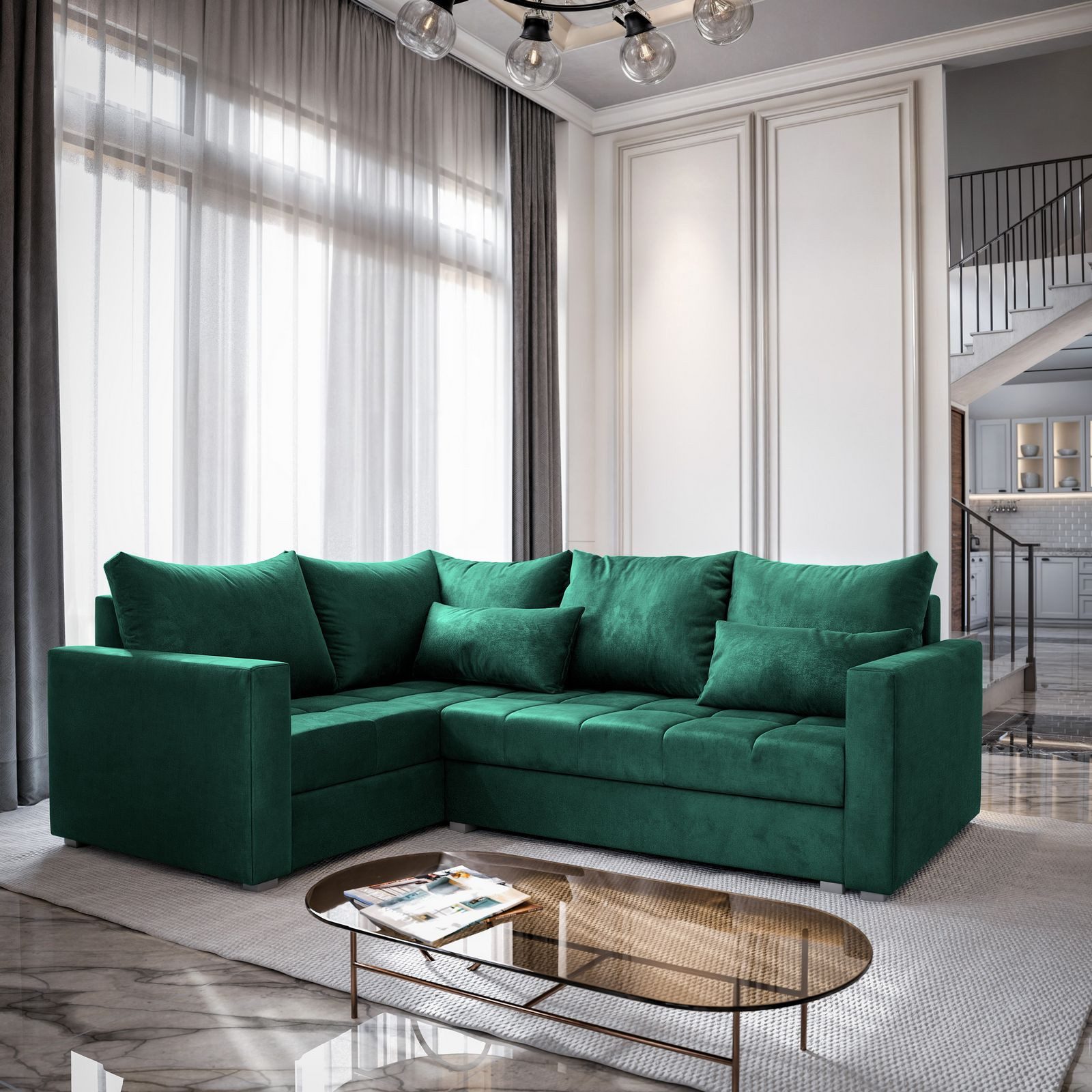 Masseno Ecksofa LIRENO mit Schlaffunktion L-Form, günstig online kaufen