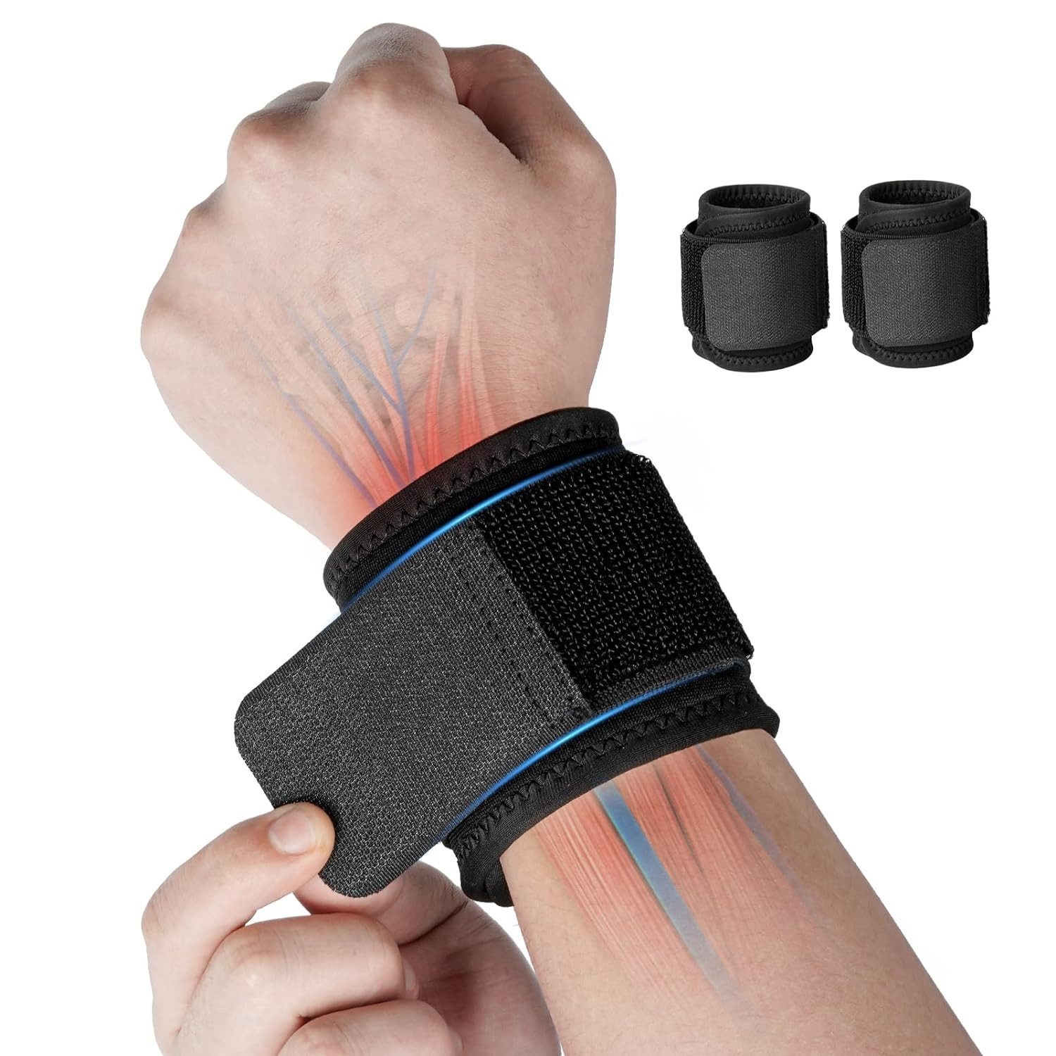 Heyork Handgelenkbandage HandgelenkBandage Handgelenkstütze mit Klettverschluss für Fitness