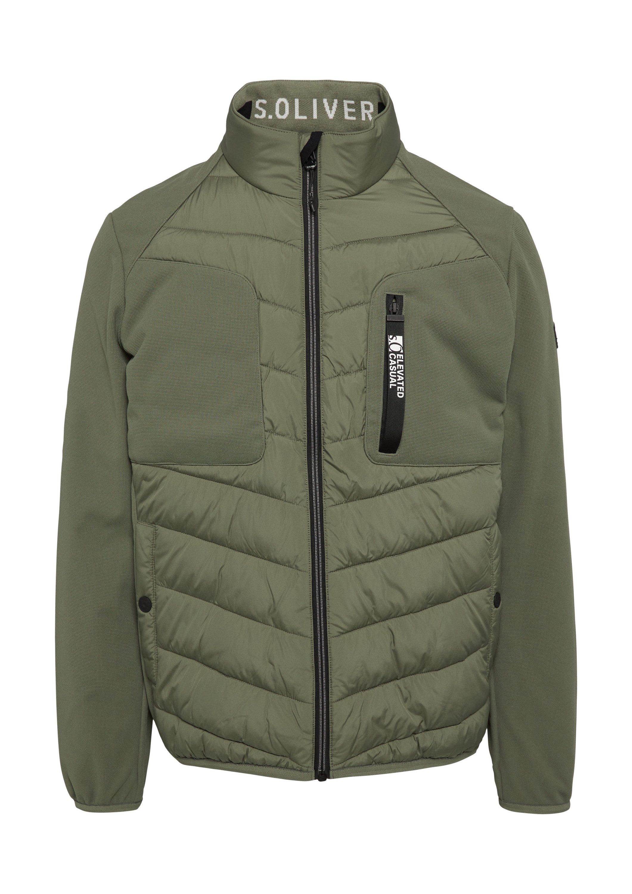 s.Oliver Funktionsjacke Outdoor-Jacke Materialmix-Jacke mit sportiven Kontr günstig online kaufen