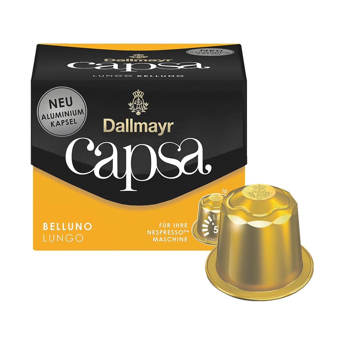 DALLMAYR Kaffee capsa Lungo Belluno, 10 Kapseln