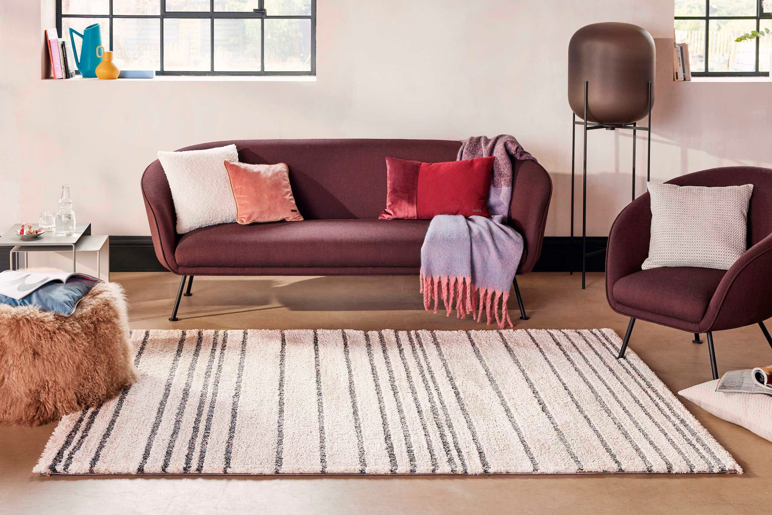 Esprit Hochflor-Teppich Gesa ESP-80334, rechteckig, Höhe: 30 mm, Shaggy, Langflor, Wohnzimmer