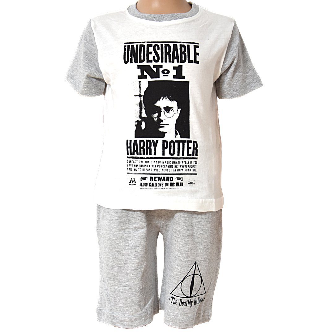 Harry Potter Schlafanzug (2 tlg) Jungen Pyjama kurzarm Shorty Gr. 104-140 cm
