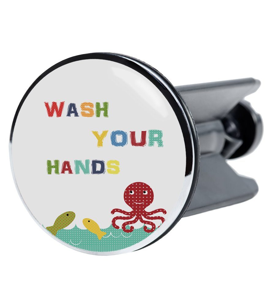 Sanilo Waschbeckenstöpsel Wash Your Hands, Ø 4.0 cm, hochwertig, universell günstig online kaufen