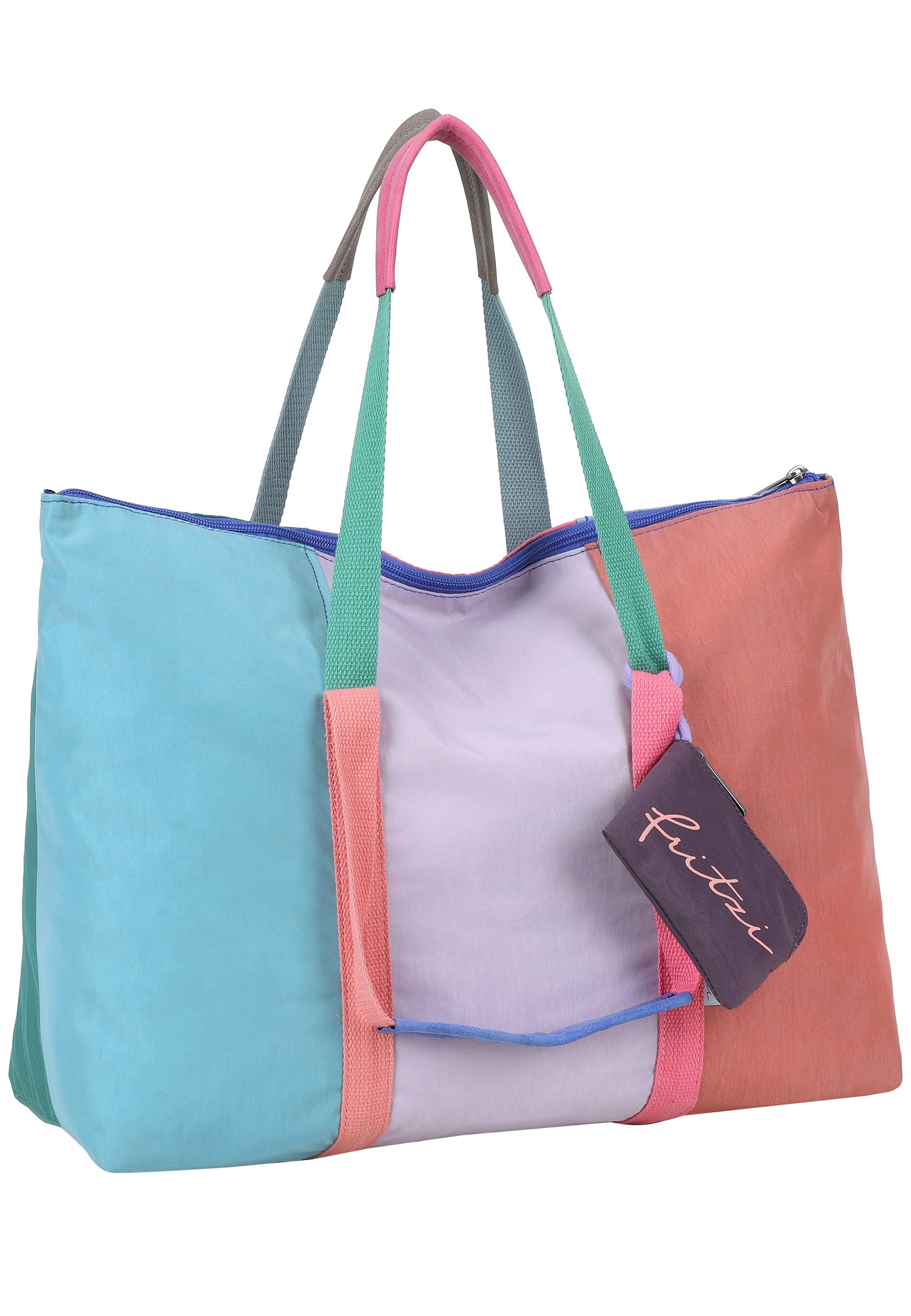 Fritzi aus Preußen Henkeltasche My Shopper Limited Multi, in tollem Farbmix mit Anhänger