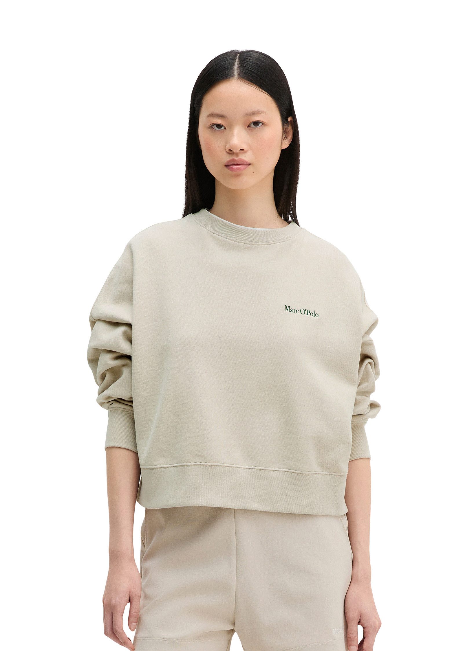 Marc O'Polo Sweatshirt mit gepeachter Oberfläche
