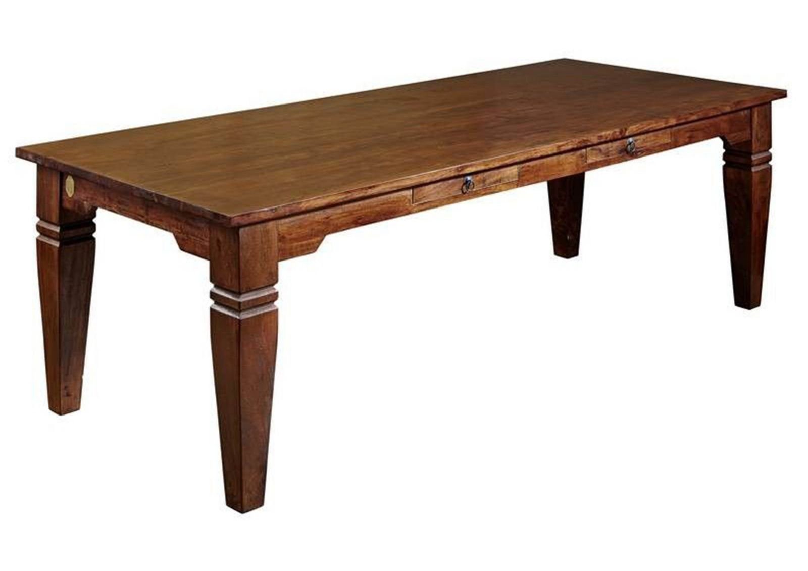 Massivmoebel24 Esstisch Esstisch Akazie 200x100x76 nougat lackiert OXFORD #606