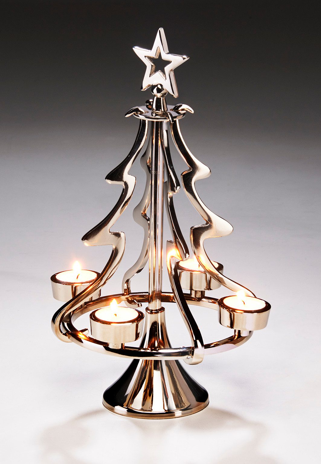 Kobolo Kerzenhalter Kerzenständer XMASTREE klein (4 Teelichter) günstig online kaufen