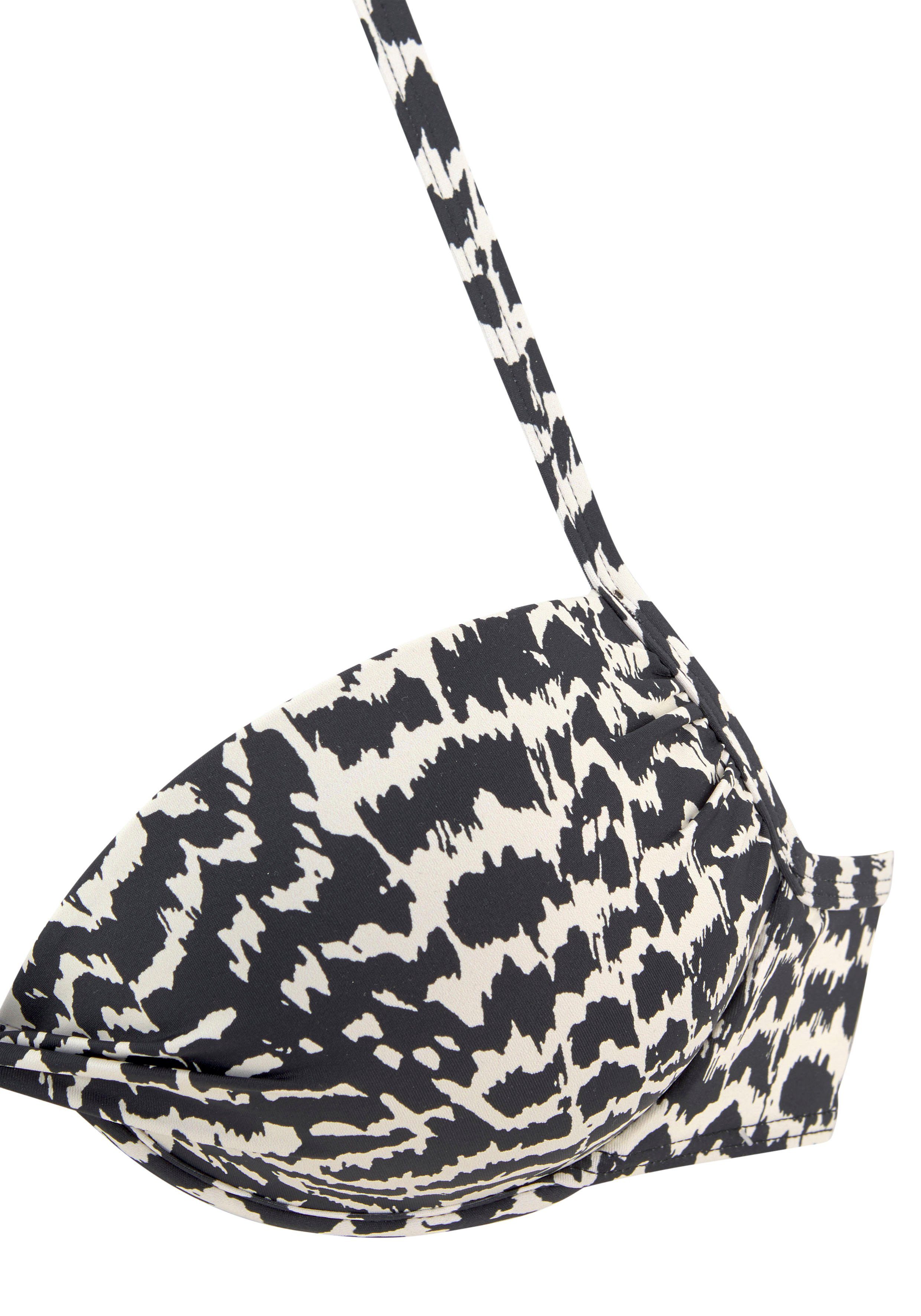 LASCANA Push-Up-Bikini-Top Clara, mit geknotetem Top