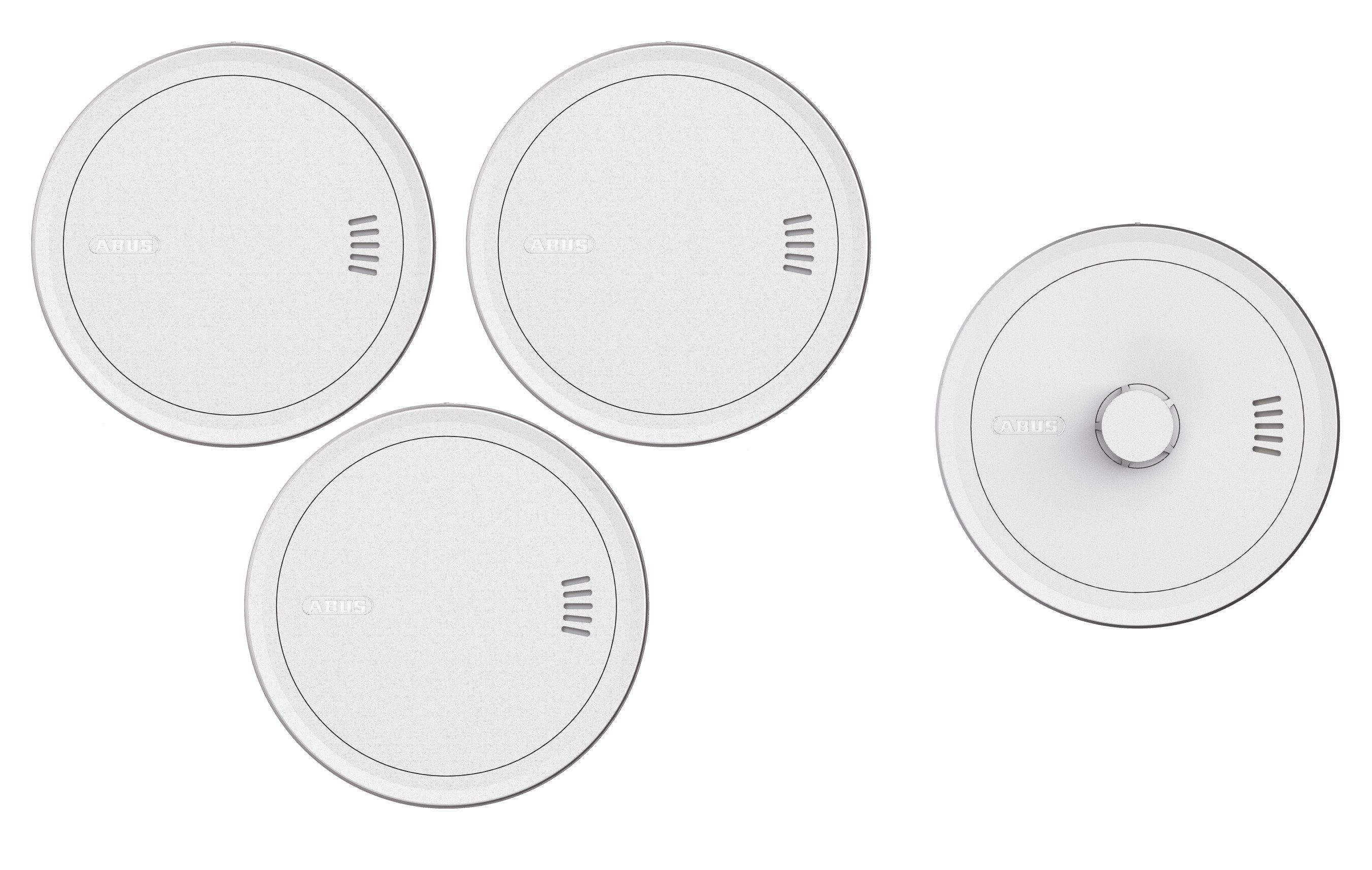 ABUS Rauchmelder PREFIRA CONNECT - vernetzbar - 3er Set + PREVARO CONNECT Rauchmelder (3-fache Fehlalarm-Reduzierung: für langfristig präzise Rauchdetektion)