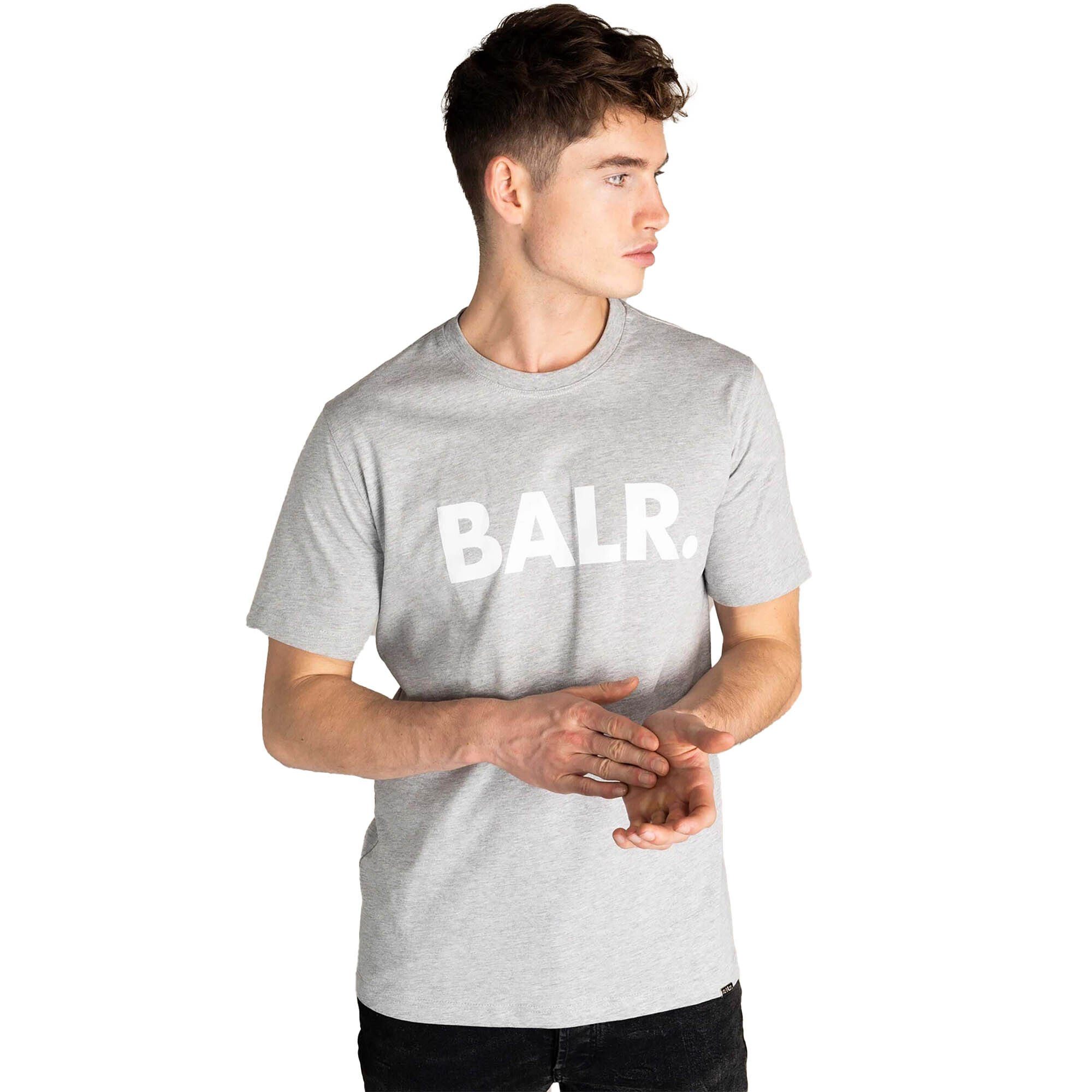 Grau Straight Brand T-Shirt T-Shirt, Rundhals BALR. Herren - T-Shirt
