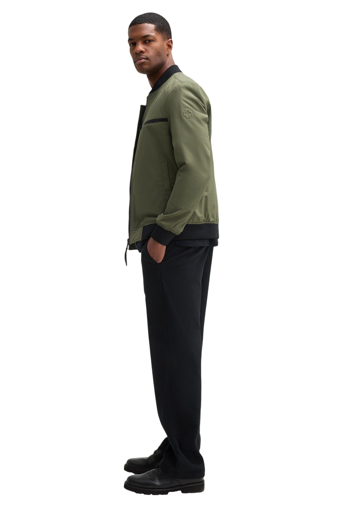 Strellson Windbreaker Blouson-Übergangsjacke Clearwater Flex (wind- und wasserfest) grün
