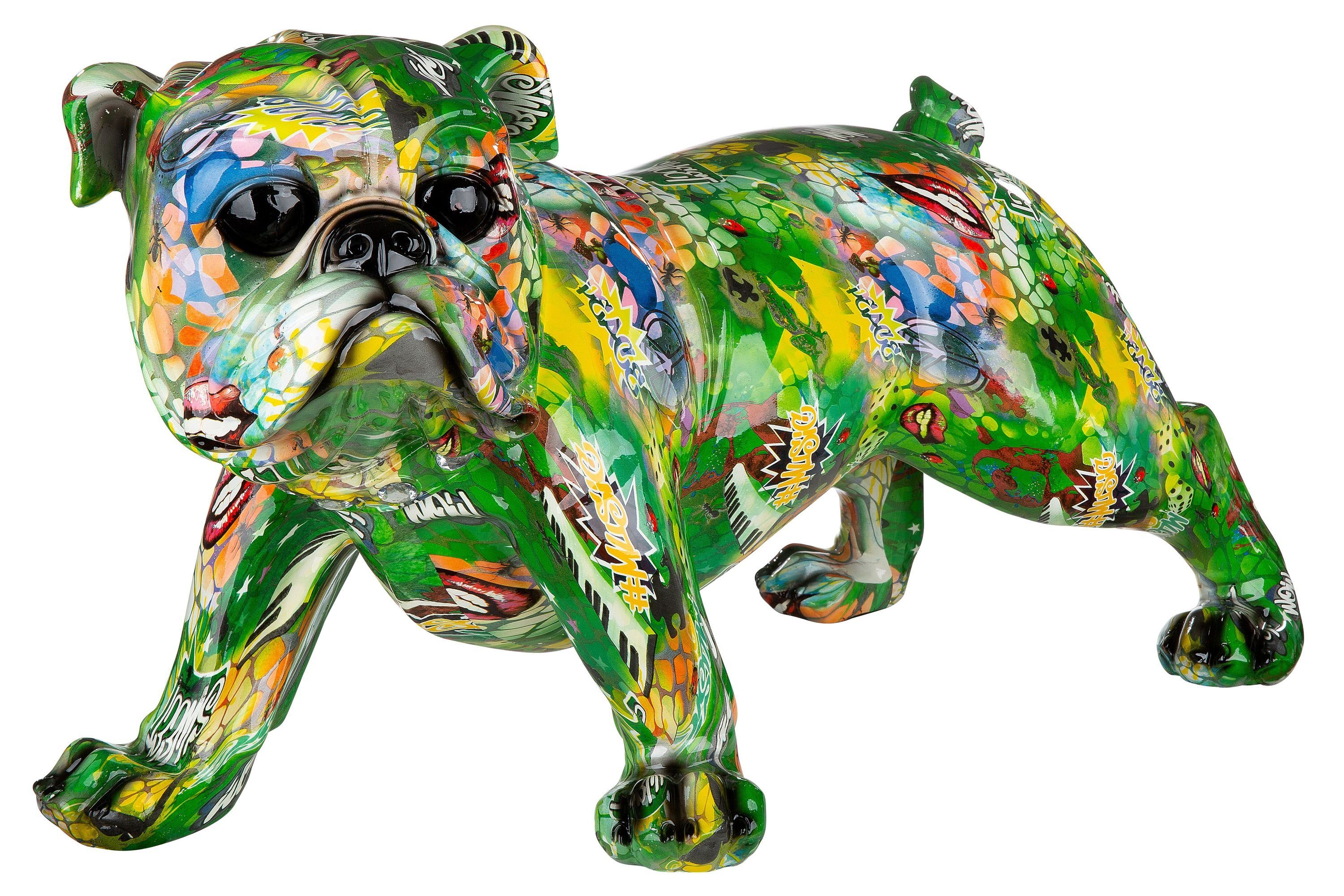 Casablanca by Gilde Tierfigur XL Bulldogge Street Art (1 St), Graffiti- Design, Kategorie: Figuren, Skulpturen & Statuen