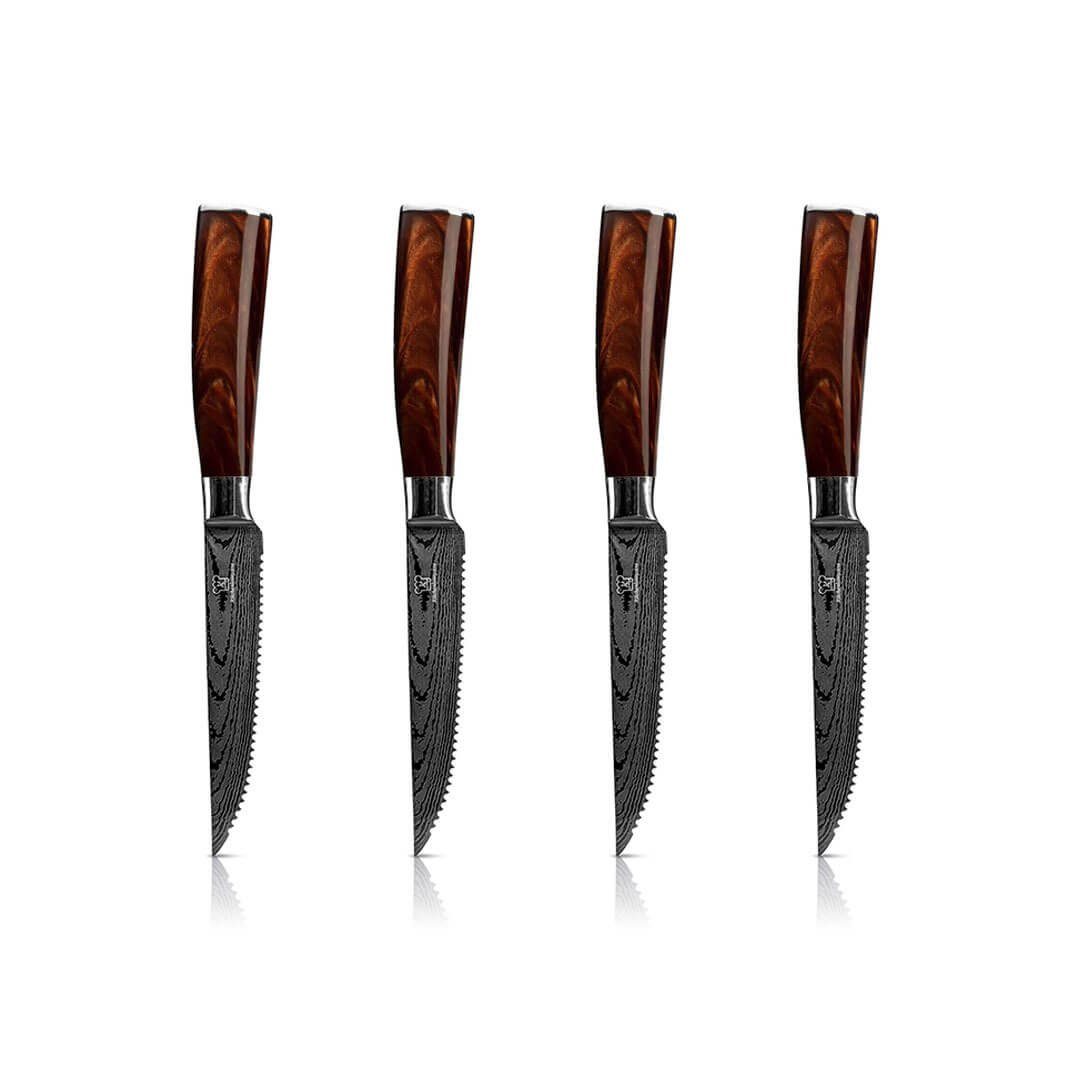 handgeschmiedete Steak Messer-Set Küchenkompane Steak-Messerset - Messer Kasshoku