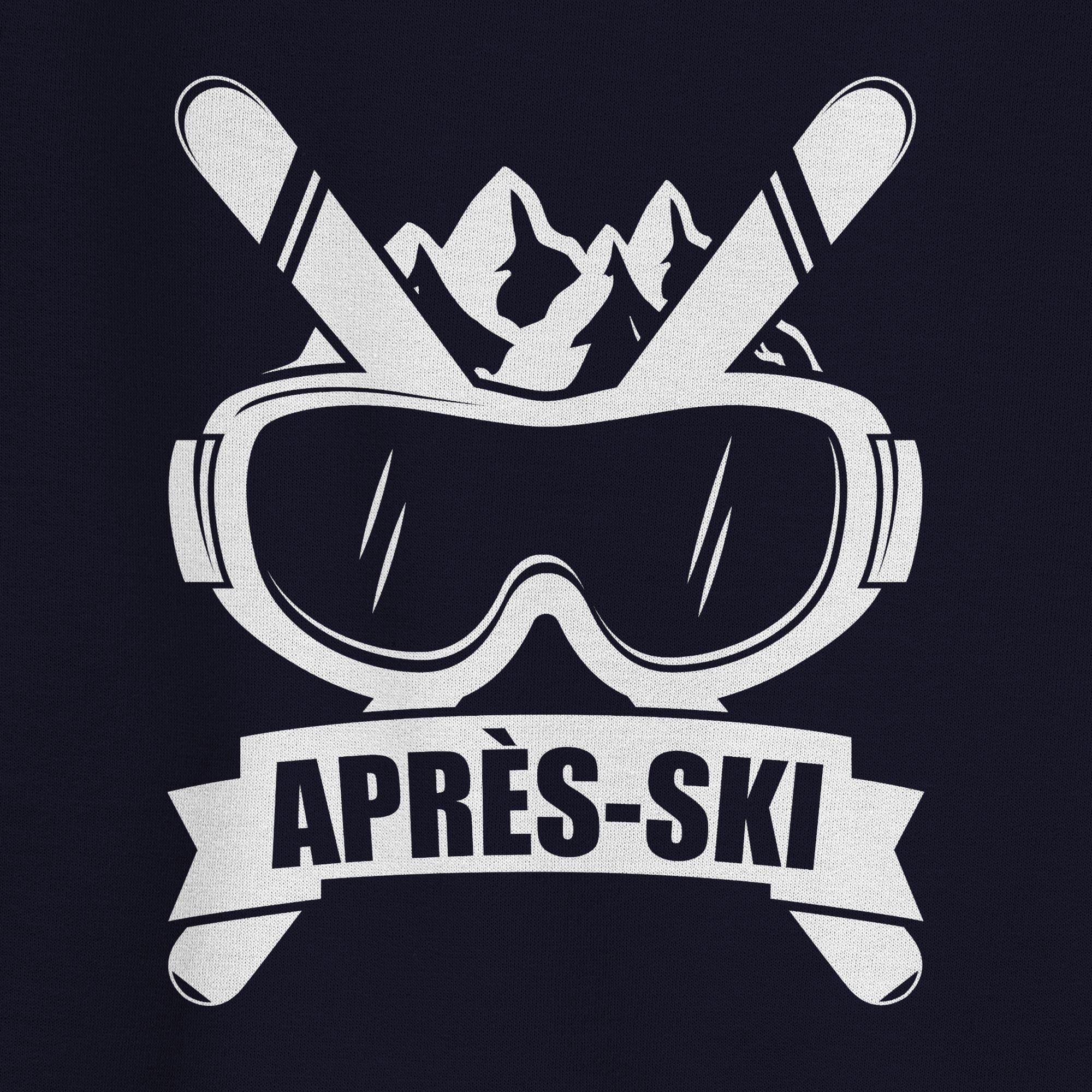 Ski Sweatshirt Party Après-Ski Dunkelblau Shirtracer Skibrille Apres (1-tlg) 2