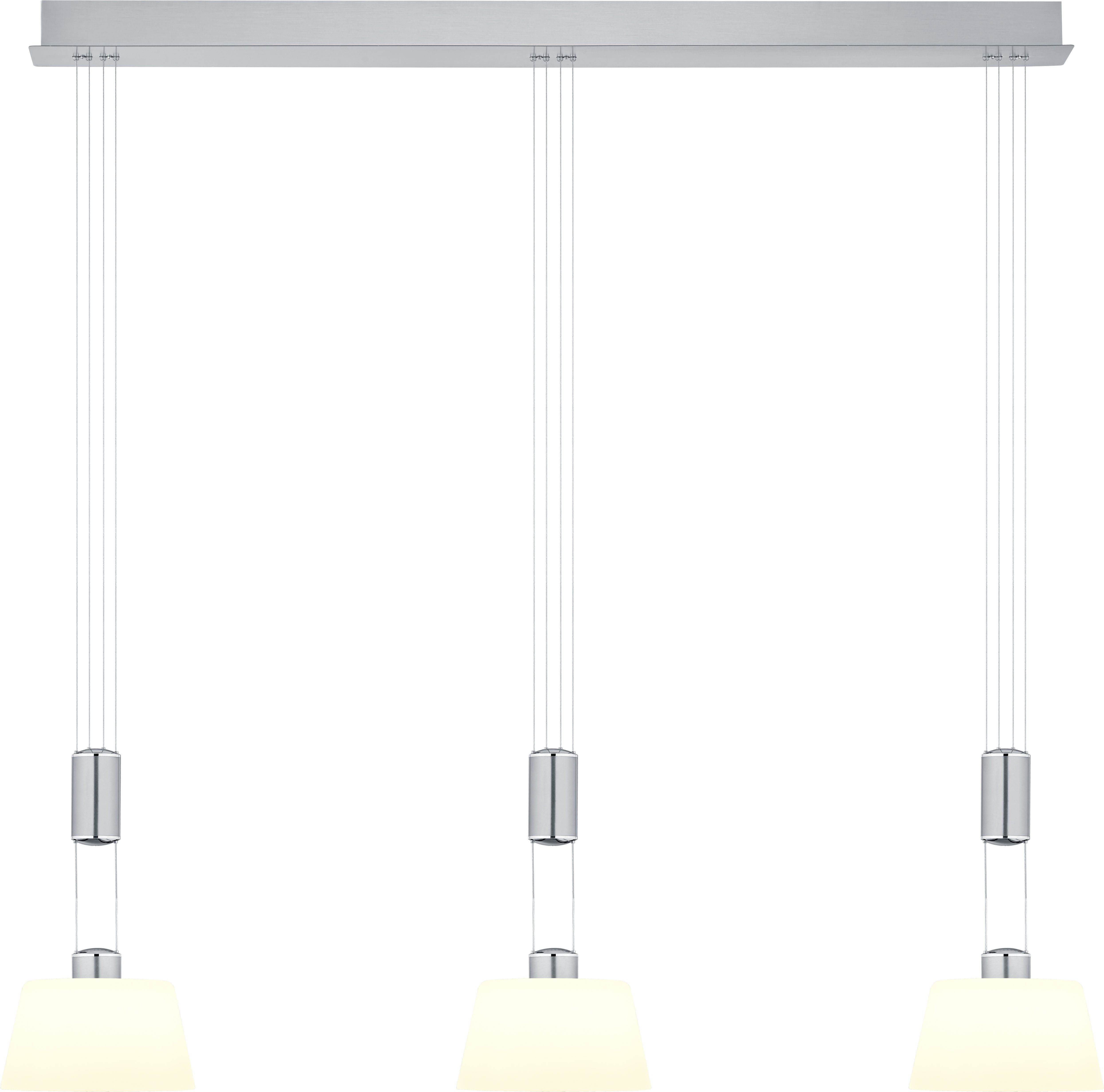 HELL höllisch gutes Licht LED Pendelleuchte ELEGANCE, LED fest integriert, Warmweiß, dimmbar über Wanddimmer, Höhenverstellbar