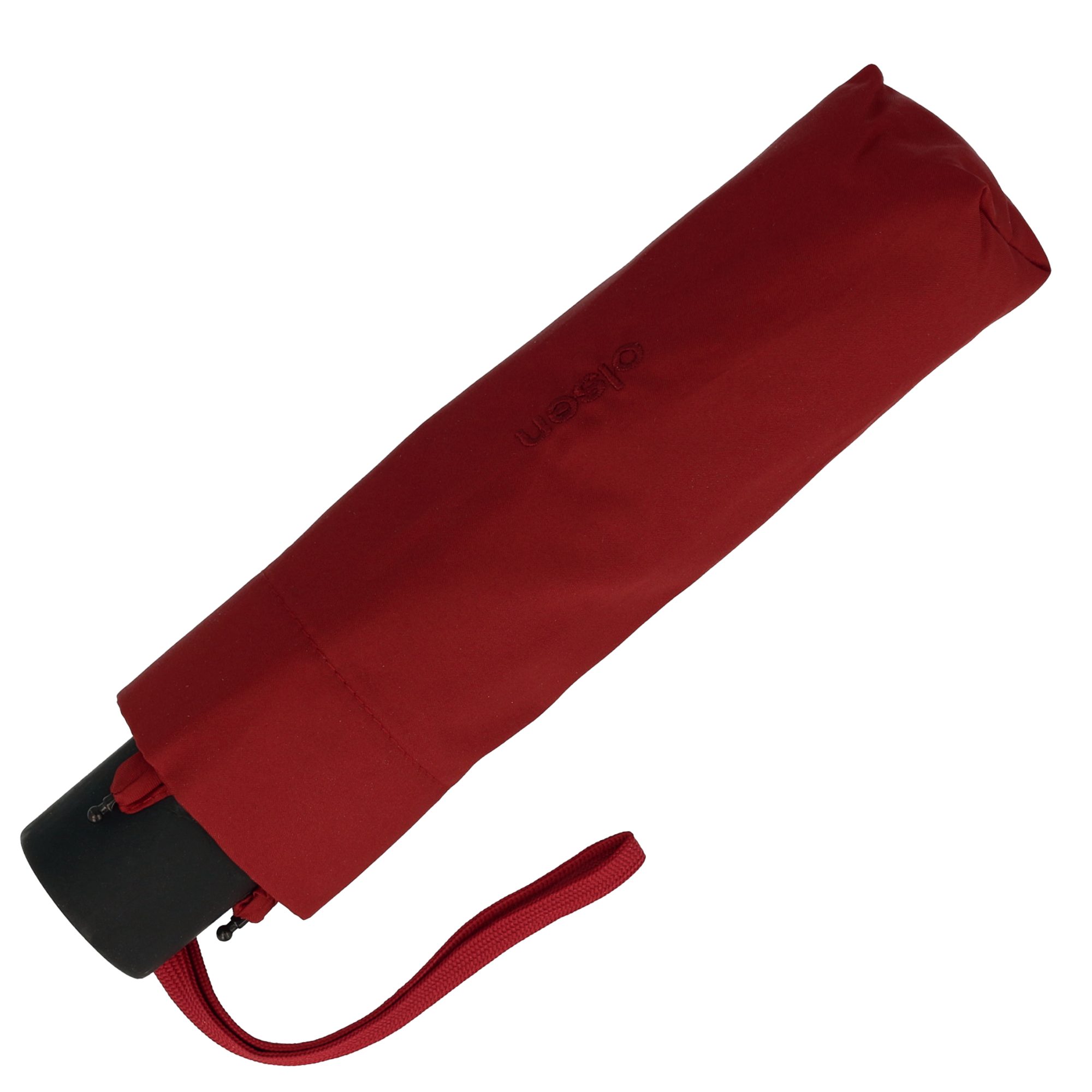 Olsen Taschenregenschirm Kleiner Regenschirm fröhlichen in für Farben Rot die Handtasche