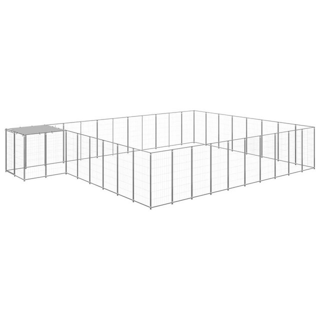 vidaXL Hundezwinger “Hundezwinger Silbern 25,41 m² Stahl”