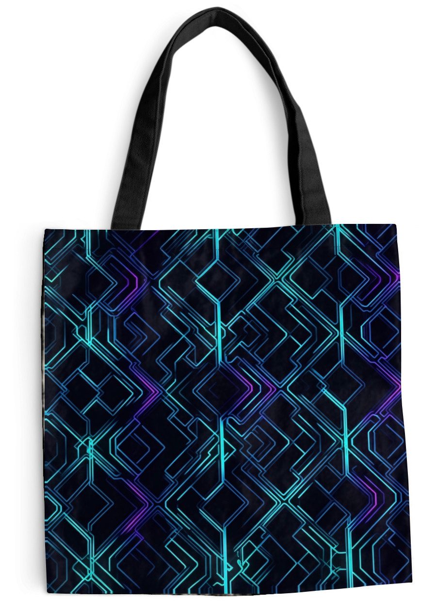 MuchoWow Shopper 3-2, Handtasche, Damen und Herren, Schultertasche, Umhängetasche, Tote Bag