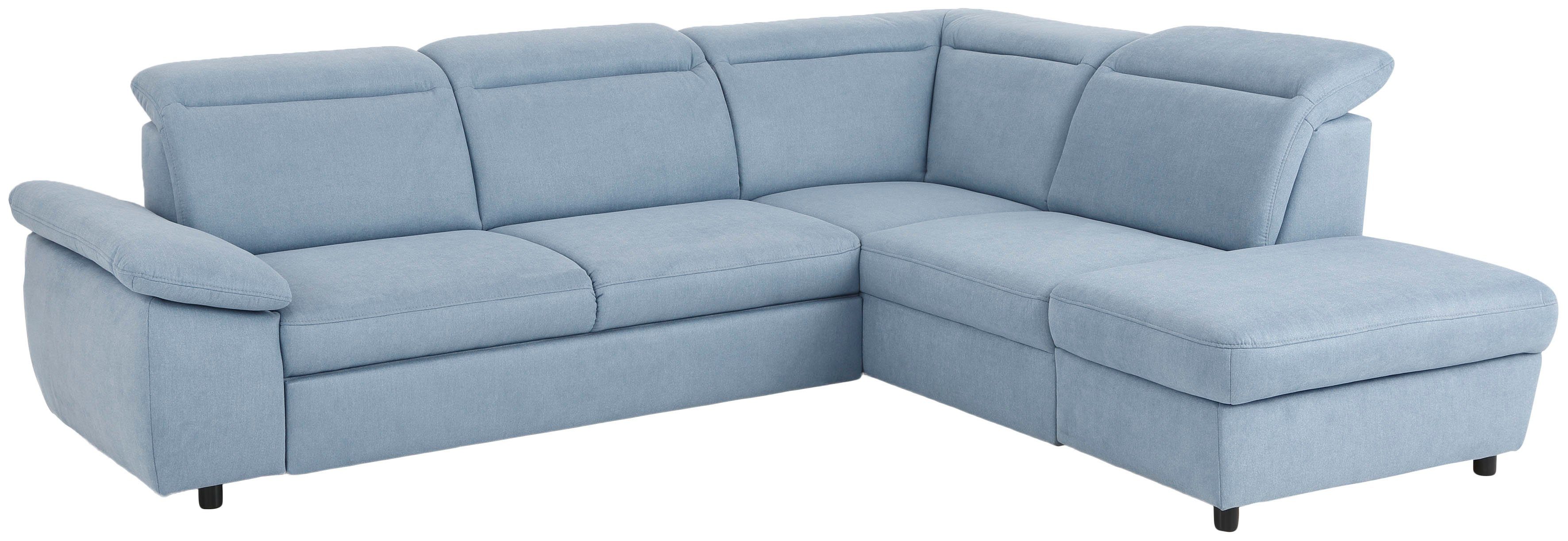 OTTO home Ecksofa Mauritius L-Form, mit Ottomane, mit Kopfteil- und Armlehnverstellung