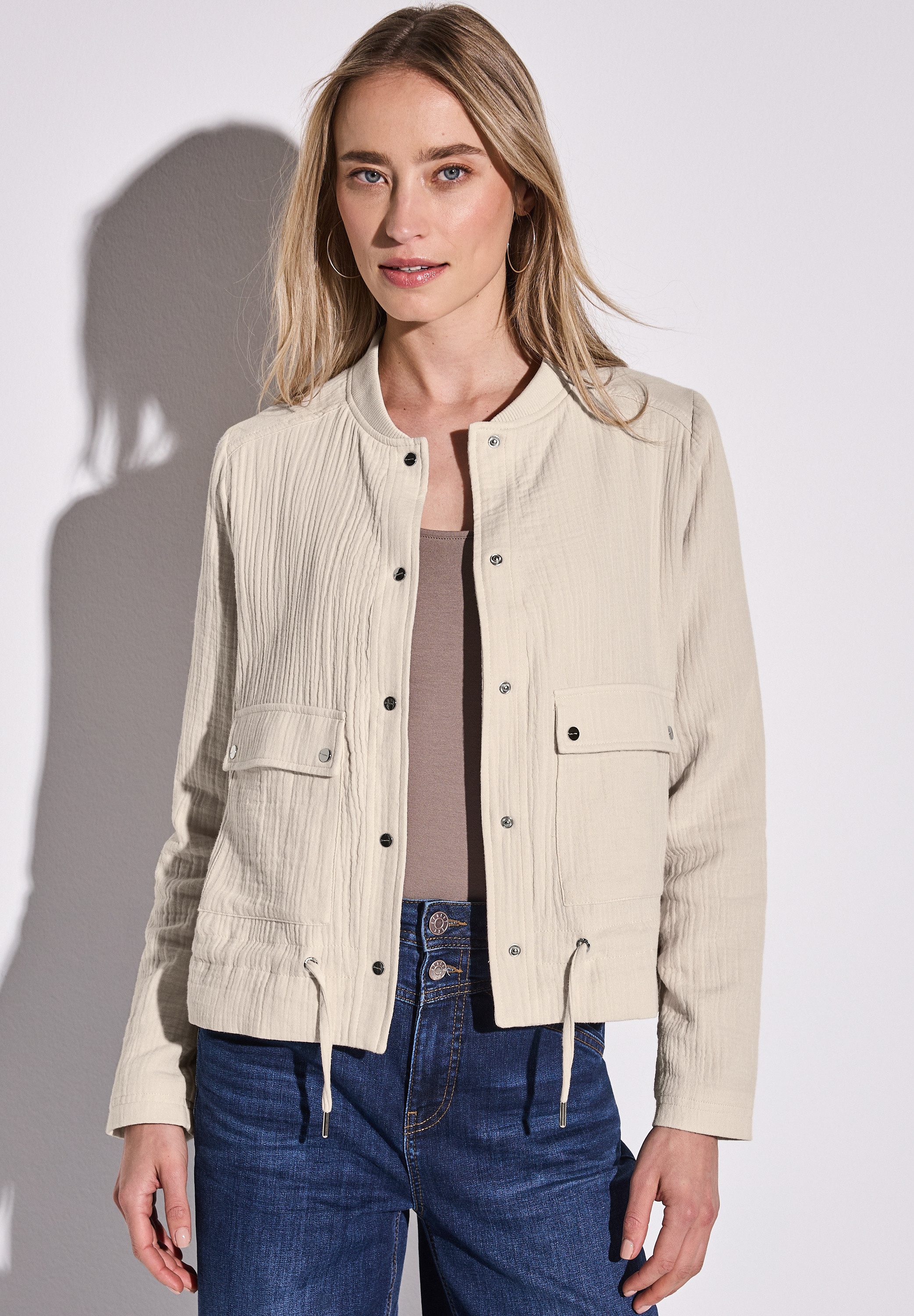 STREET ONE Kurzjacke aus reiner Baumwolle günstig online kaufen