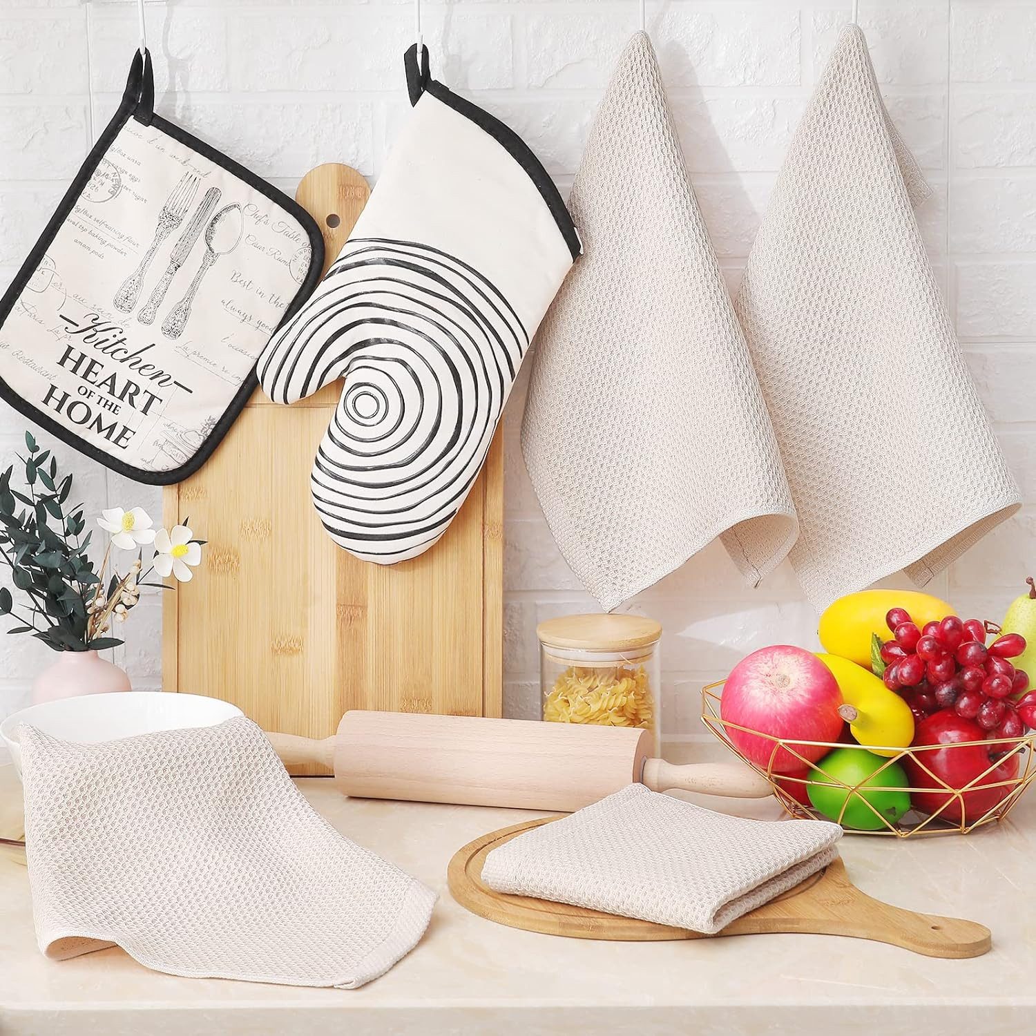 Auledio Geschirrtuch 100% Baumwolle,34 x 34 günstig online kaufen
