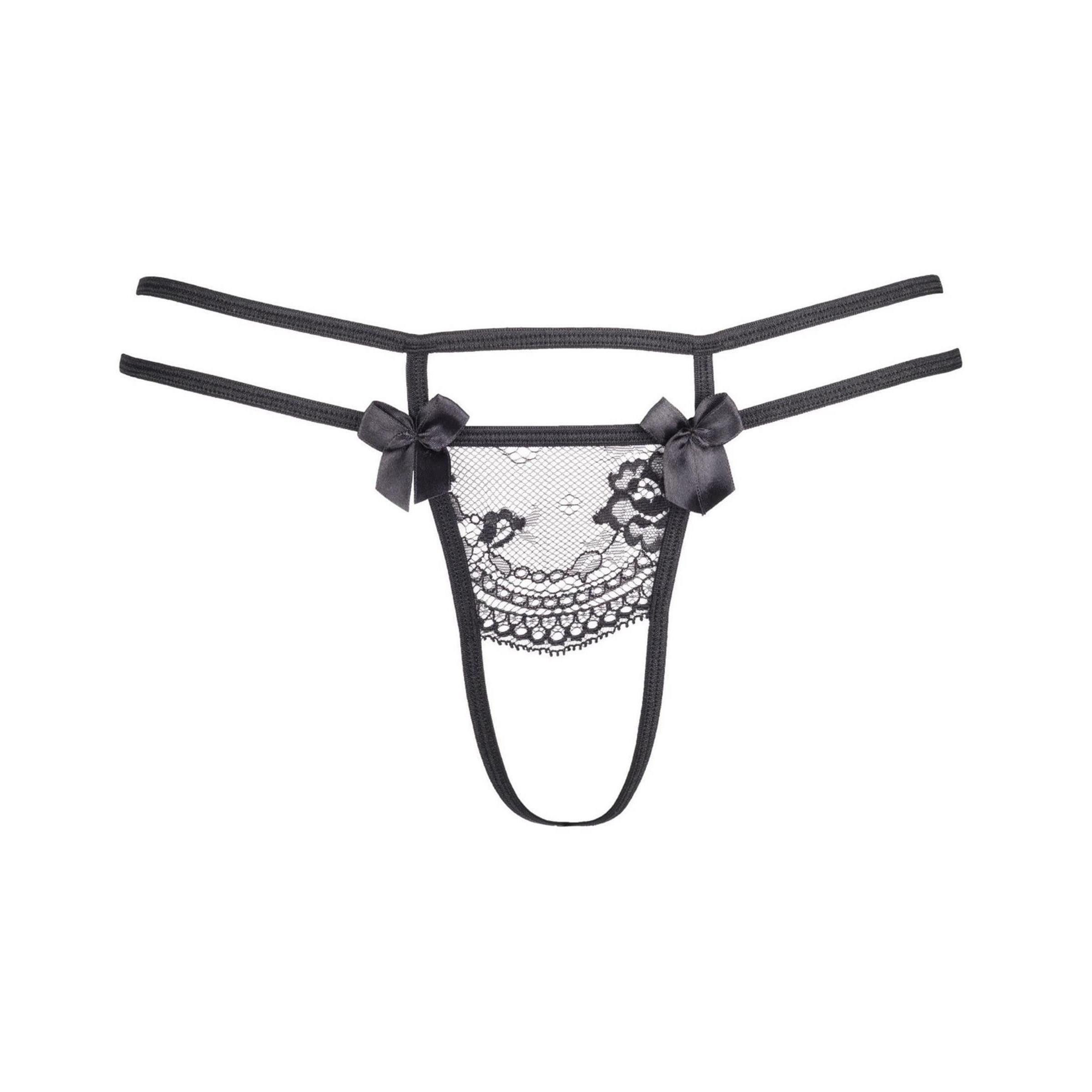 Axami Size Plus String-Ouvert V-8698PS Plus Size string black - (2XL,3XL,4XL)