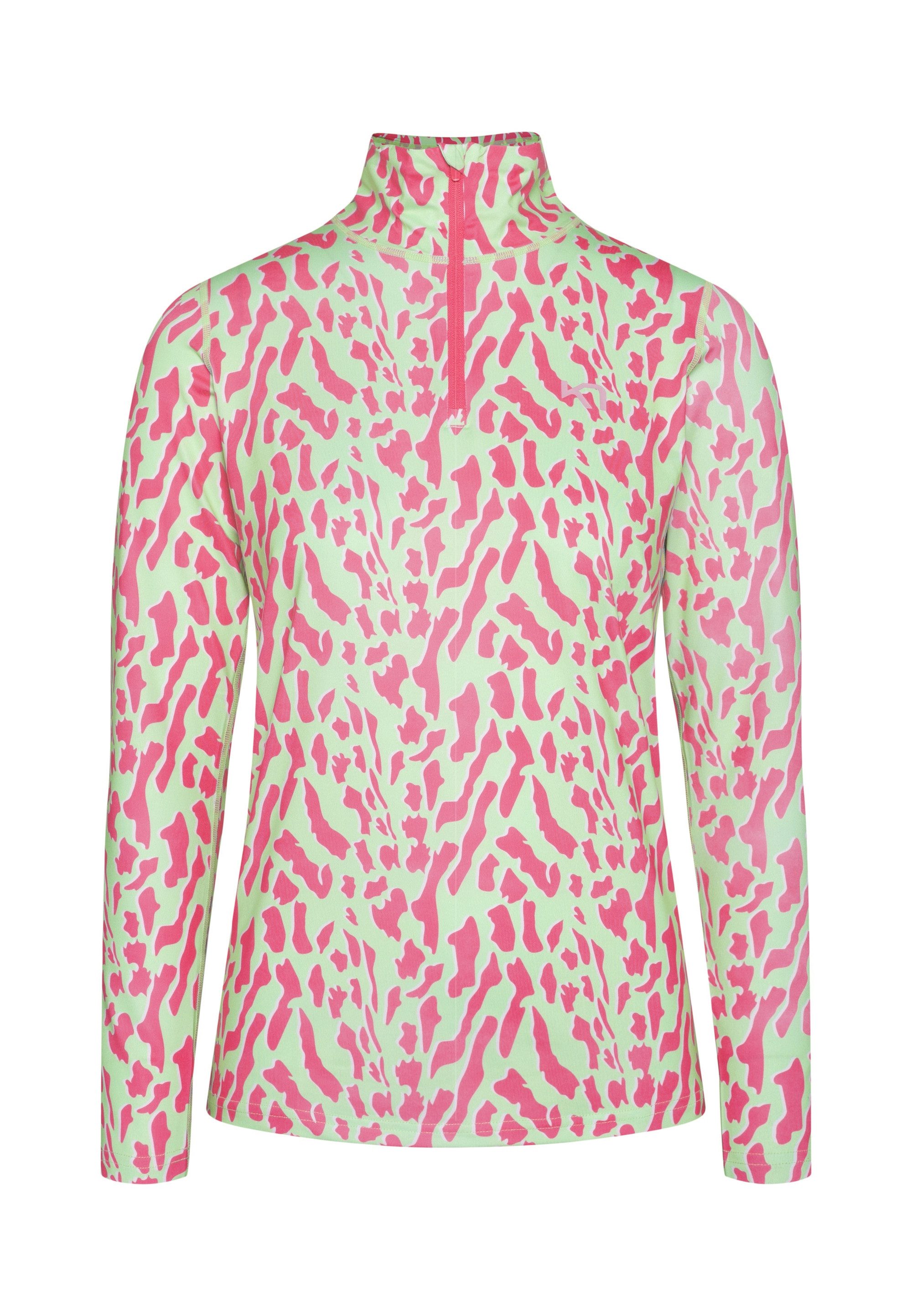 Kari Traa Funktionsshirt FRYD mit 1/4 Zip und Stehkragen