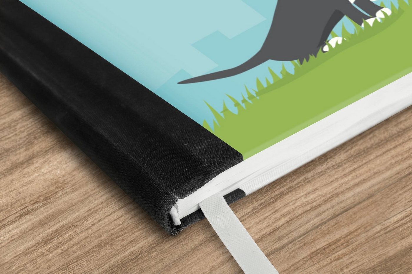 Thumbnail - MuchoWow Notizbuch Eine Illustration von zwei Hunden unter einem Regenbogen, Notebook, Notizblock a5, Tagebuch, Journal ...
