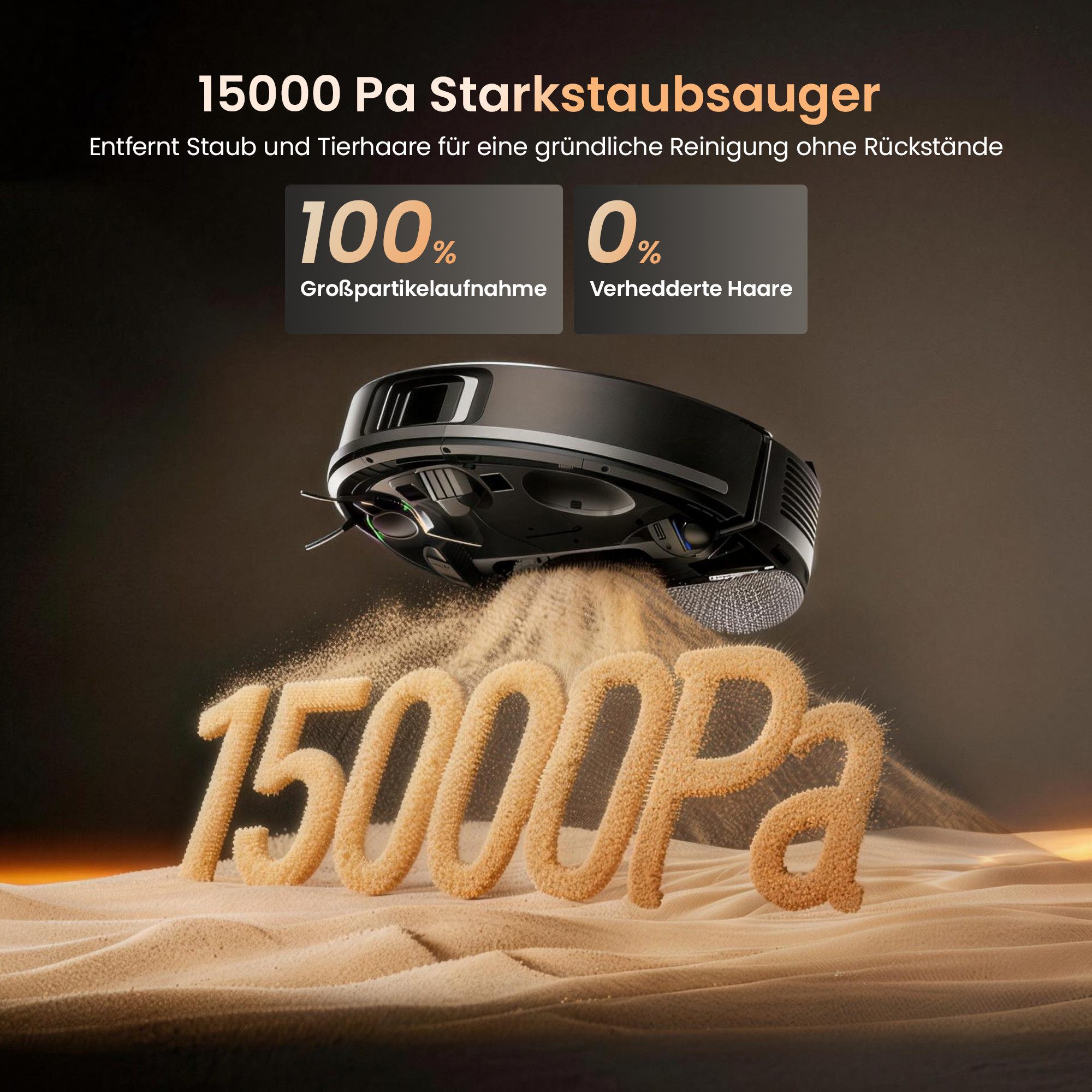 Proscenic Saugroboter mit Wischfunktion,2× Tiefenreinigung,Dual-Laser LiDAR,Teppicherkennung, beutellos, AI- Hinderniserkennung,Ultra-leiser Betrieb,Anti-Verwicklungs-Sensorik