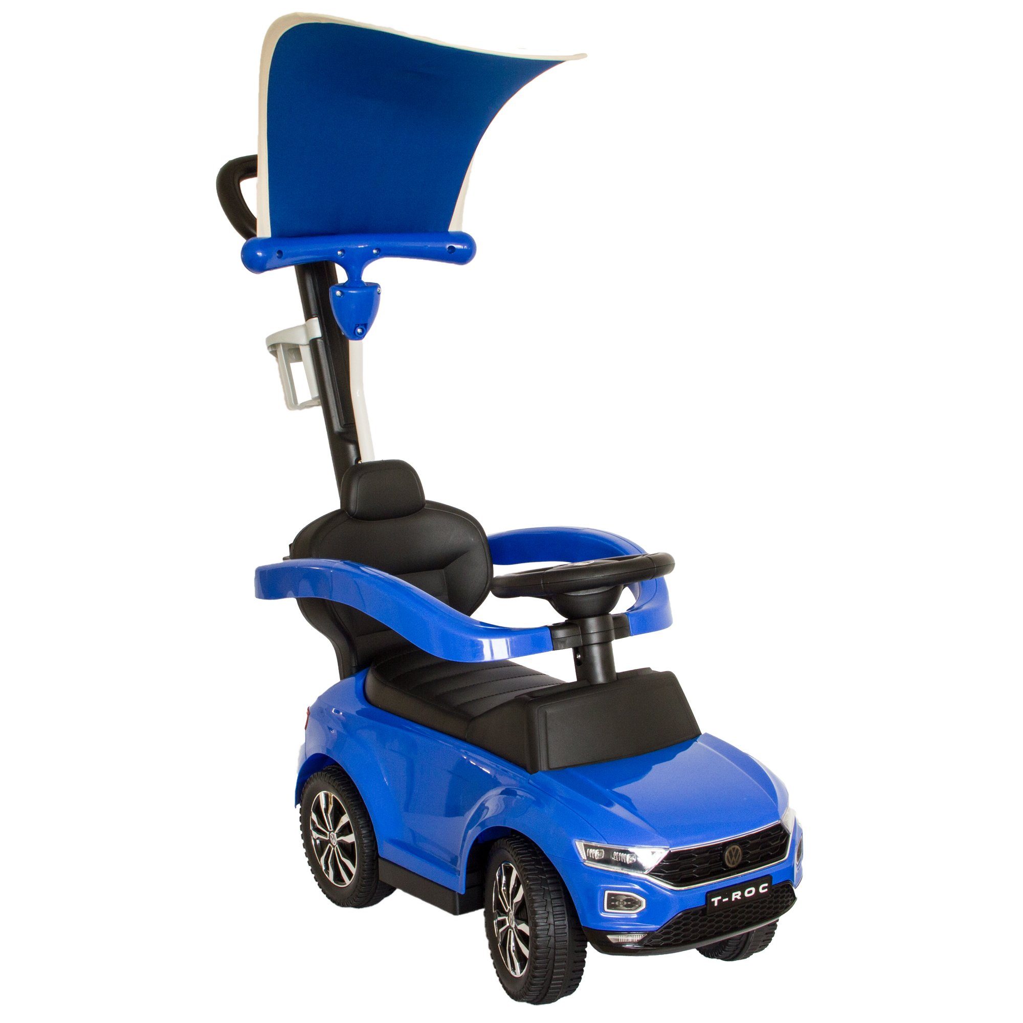 Rutscherauto Rutschauto mit Schiebestange und Dach, Babyrutscher