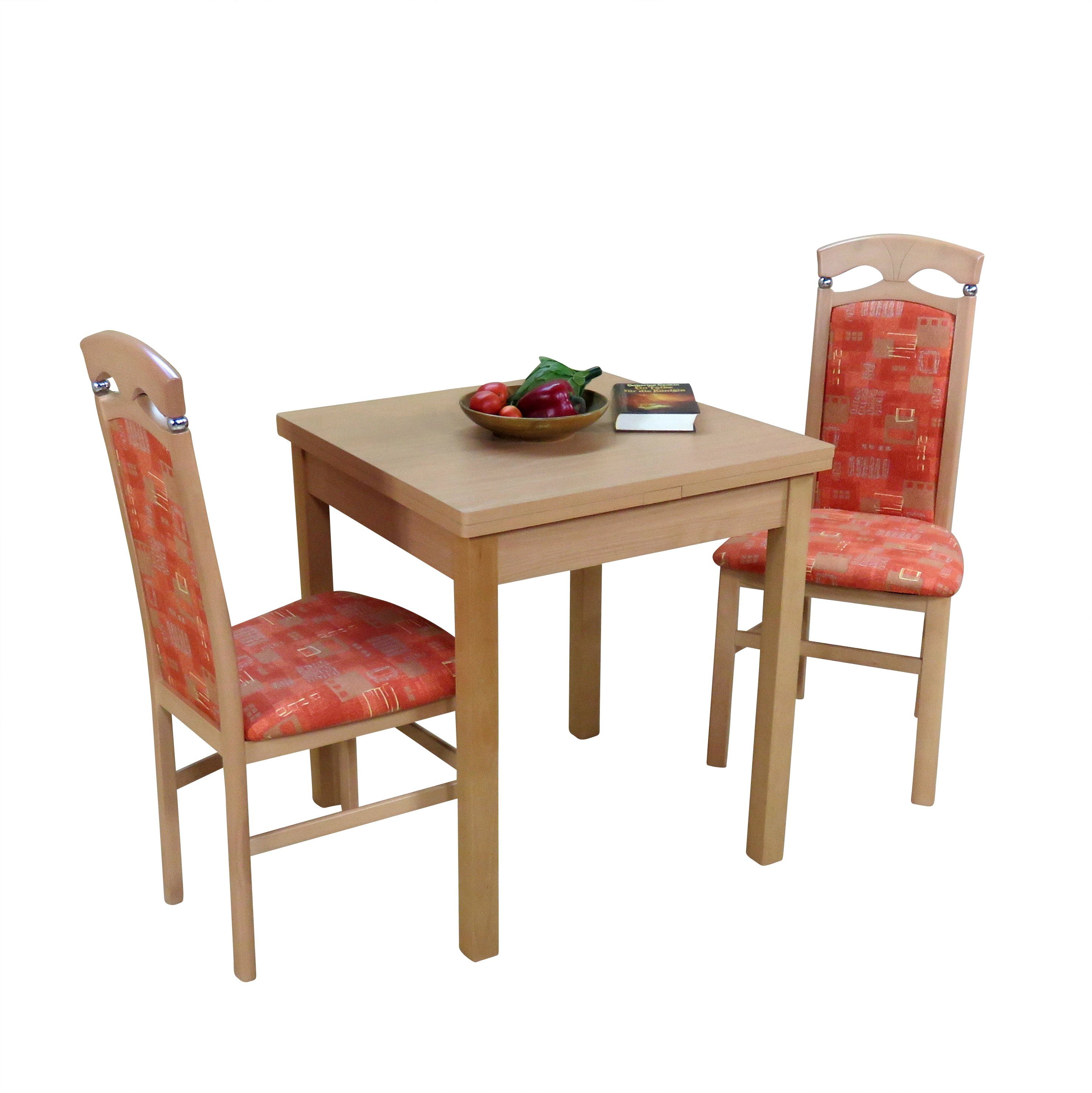 moebel-direkt-online Sitzgruppe Doris, (Spar-Set, 3-tlg), Tisch mit Stühlen