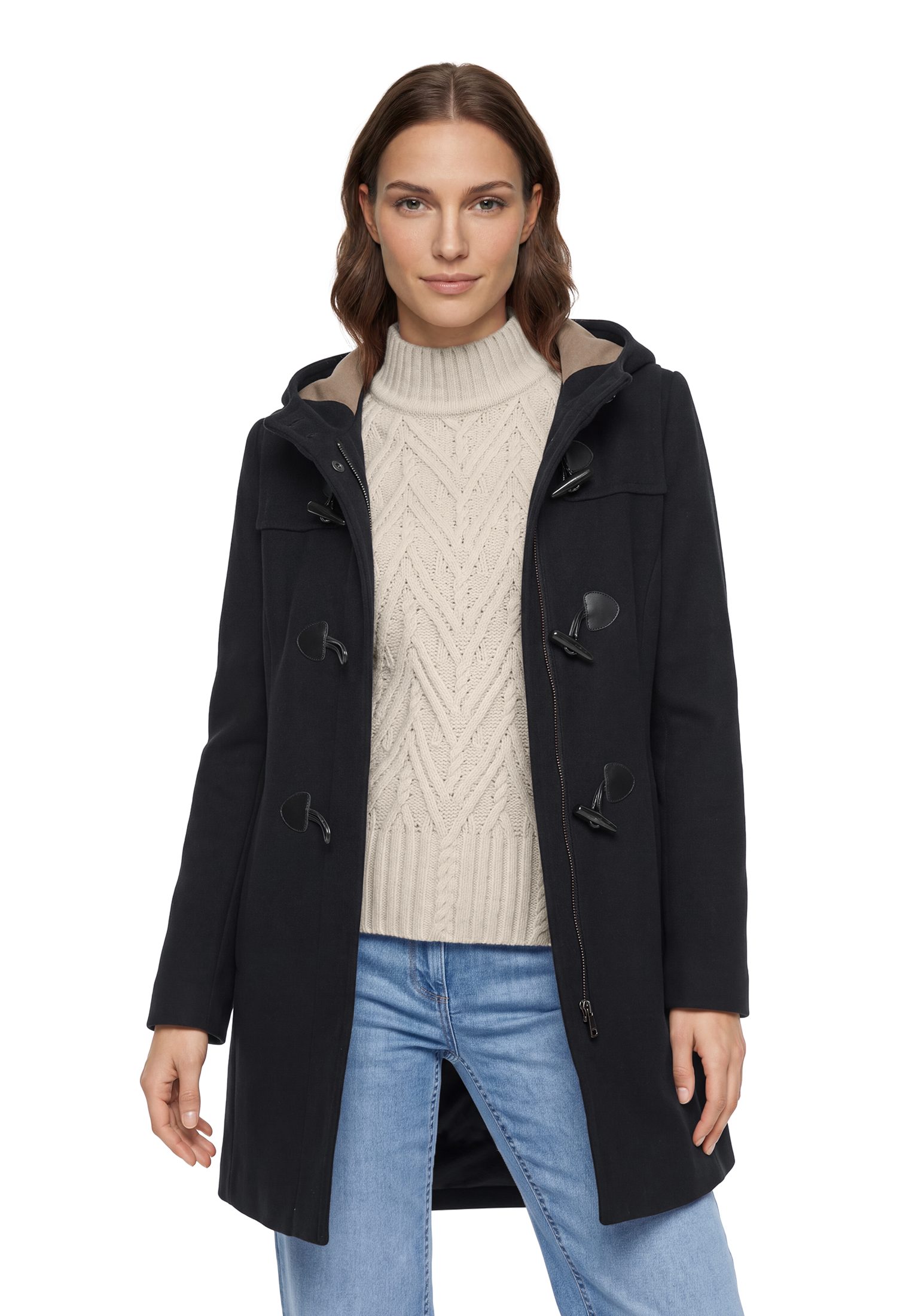 Gil Bret Dufflecoat Mantel im Dufflecoat-Style mit Kapuze/mit Wolle