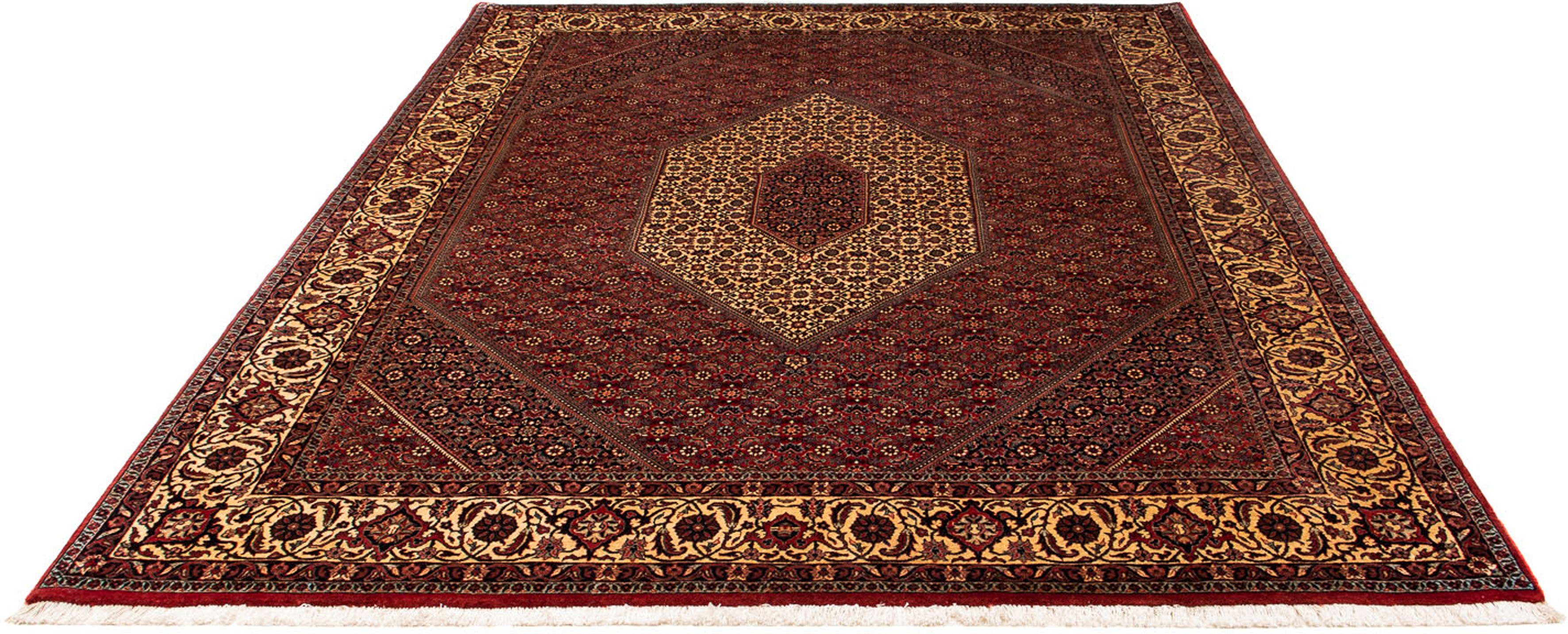 Orientteppich Perser - Bidjar - 255 x 205 cm - dunkelrot, morgenland, rechteckig, Höhe: 15 mm, Wohnzimmer, Handgeknüpft, Einzelstück mit Zertifikat