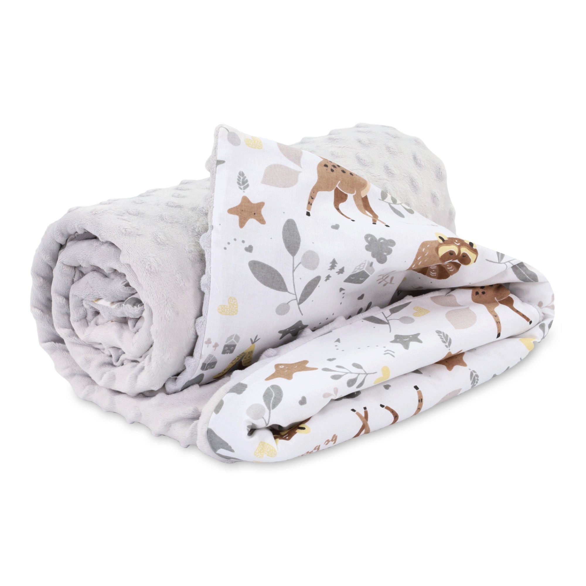 Wohndecke Babydecke Sommerdecke mit Minky 75x100 cm - Baby Kinderdecke