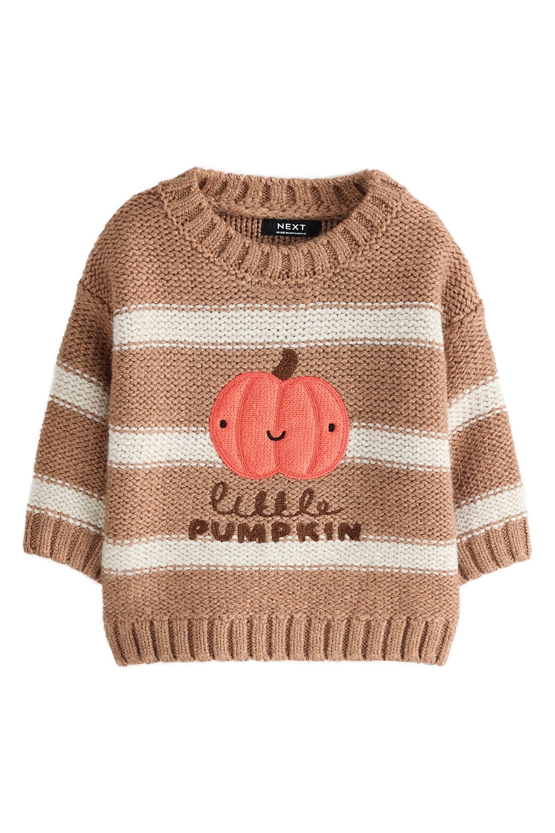 Next Rundhalspullover Halloween Strickpullover mit Rundhalsausschnitt (1-tlg)