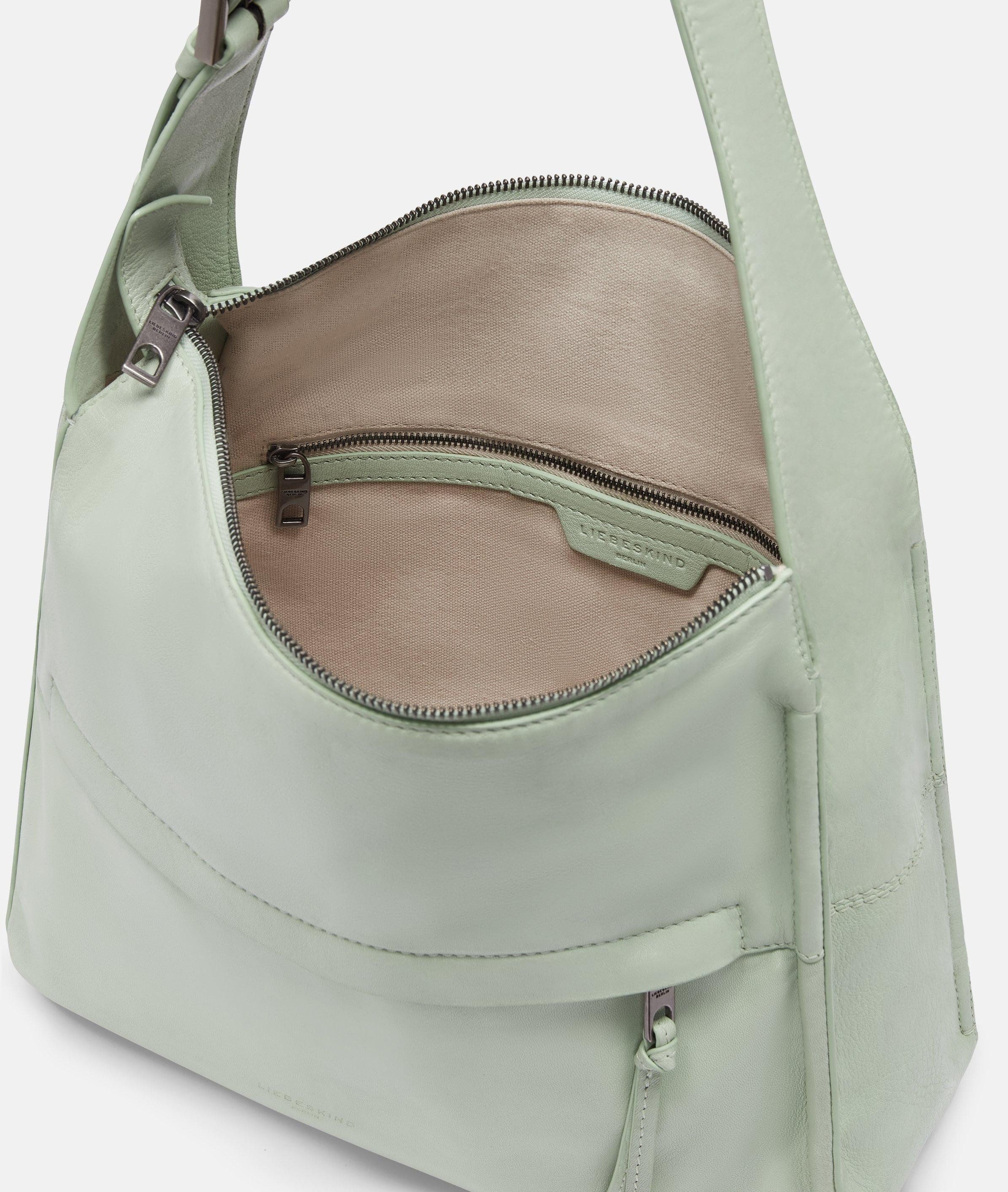 Liebeskind Berlin Schultertasche Sky Hobo M, Mittelgroße Hobo-Bag aus Schafsleder