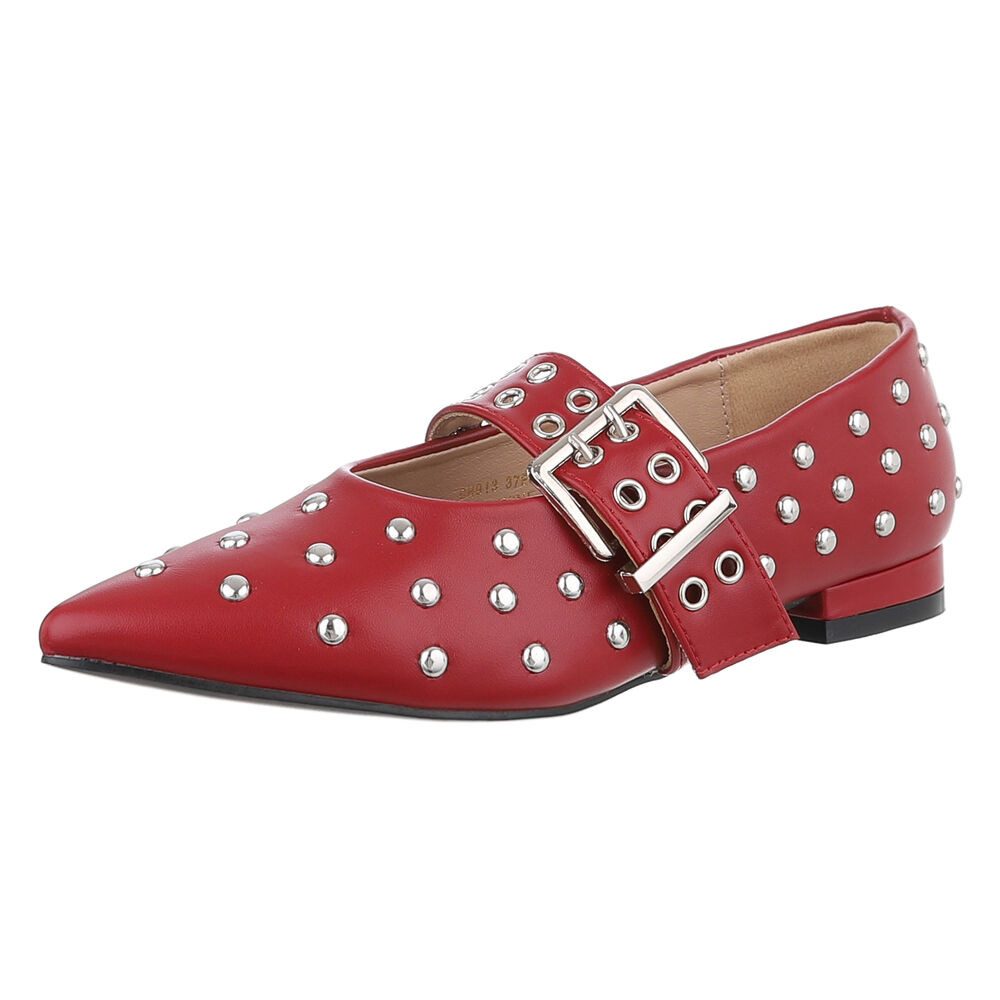 Ital-Design Elegante Komfortschuhe – Ideal für jeden Anlass Schnürpumps (89092208) Blockabsatz Schnür- & Riemchenpumps in Weinrot