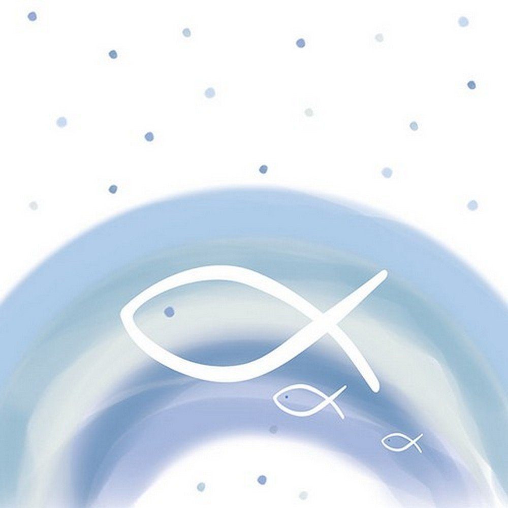 Ambiente Luxury Paper Products Papierserviette 20 Servietten Rainbow Blue 33x33cm, (20 St)