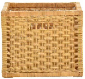 Krines Home Regalkorb 2er Set Regalkorb Aufbewahrung Korb Rattan Korbset Regal Schrankkorb (2-teiliges Set), ca. 42 x 32 x 32 cm