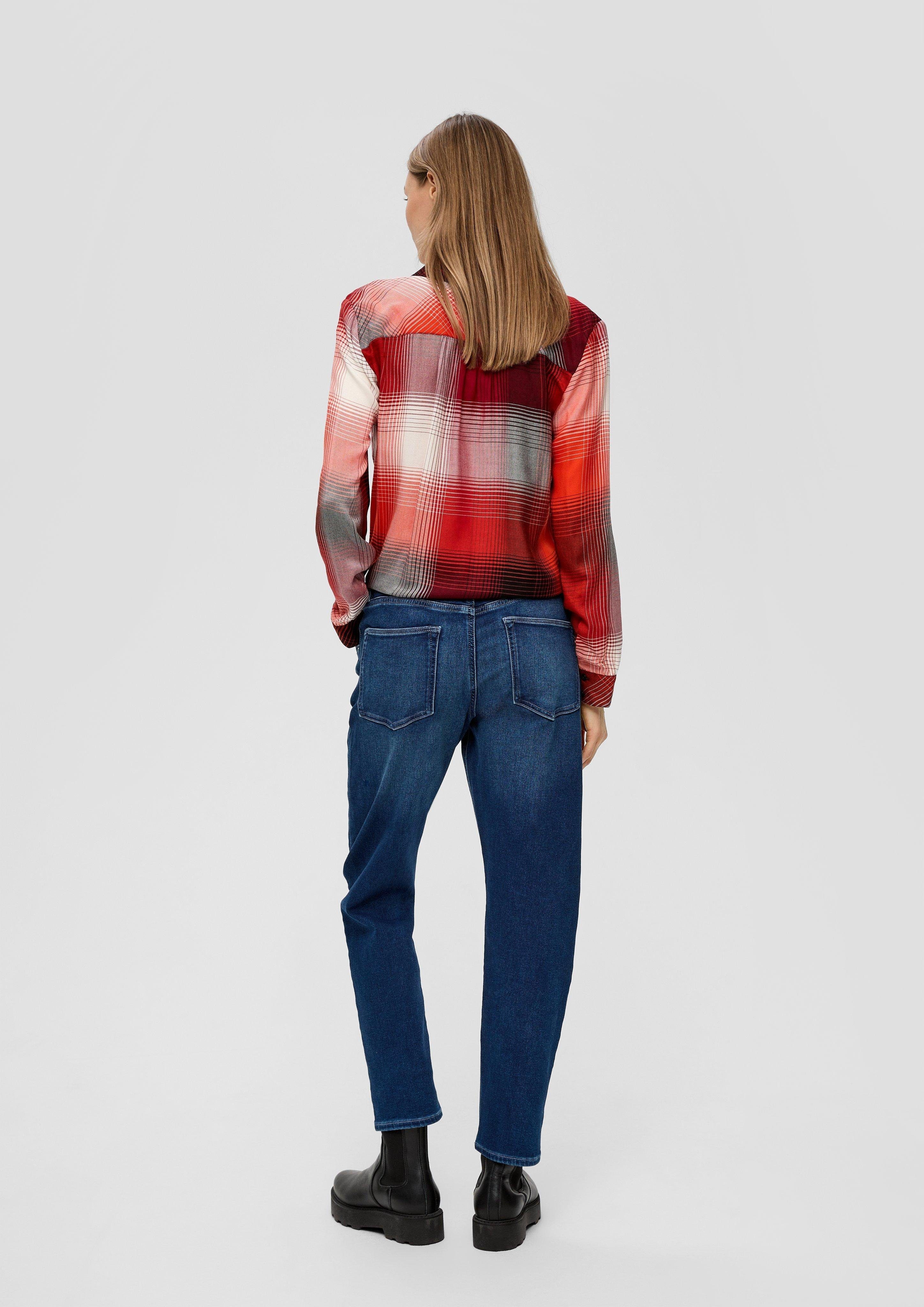 Fit Ankle Tapered Mid Boyfriend / / Leg Label-Patch, Ziernaht Slim Relaxed Rise s.Oliver Jeans / 7/8-Jeans