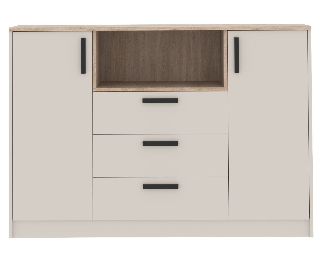 Marmex Möbel Jugendzimmer-Set GRANT SET 25 C Kinderzimmer-Set, (Kommode, Eckschrank+Schrankaufsatz, Regal+Schrankaufsatz, Schreibtisch), Soft-Close-Scharniere