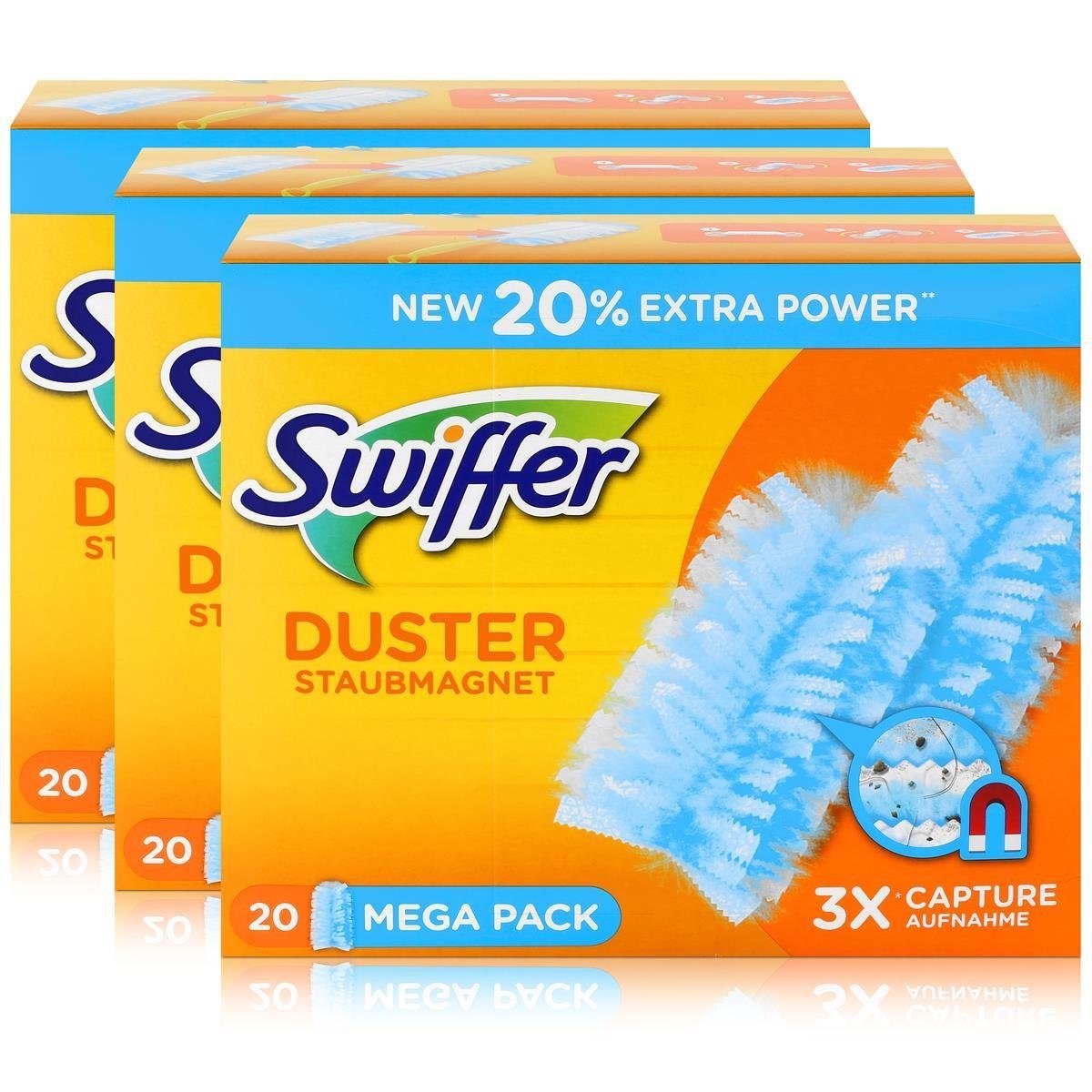 Swiffer Swiffer Staubmagnet Nachfüller (20 Tücher) (3er Pack)  Reinigungstücher