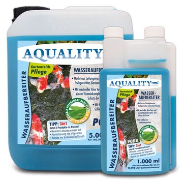 AQUALITY Gartenpflege-Set Wasseraufbereiter 3in1, Wertvoller Aloe Vera und Vitaminkomplex
