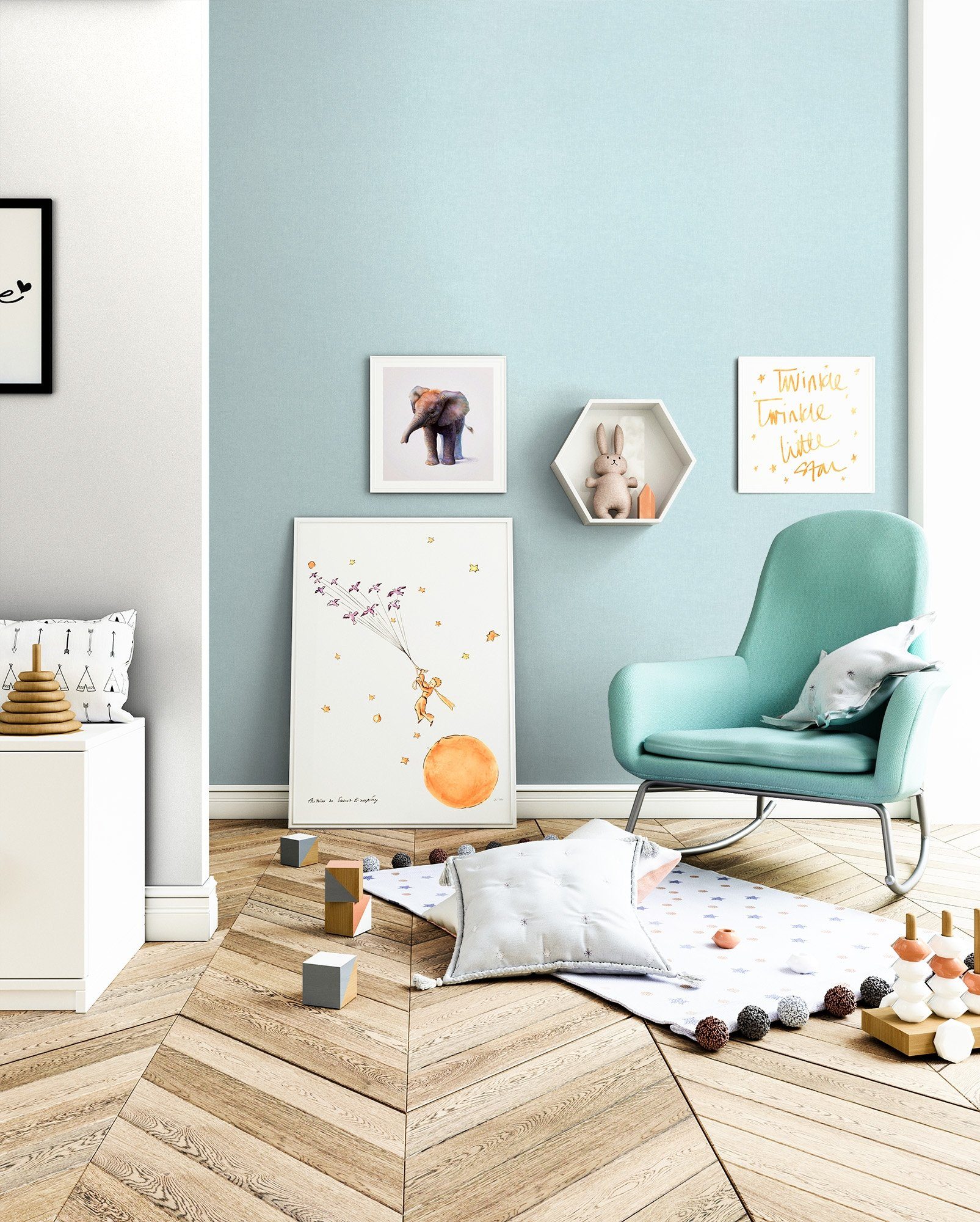 Newroom Vliestapete, Blau Tapete Modern Unifarbe günstig online kaufen