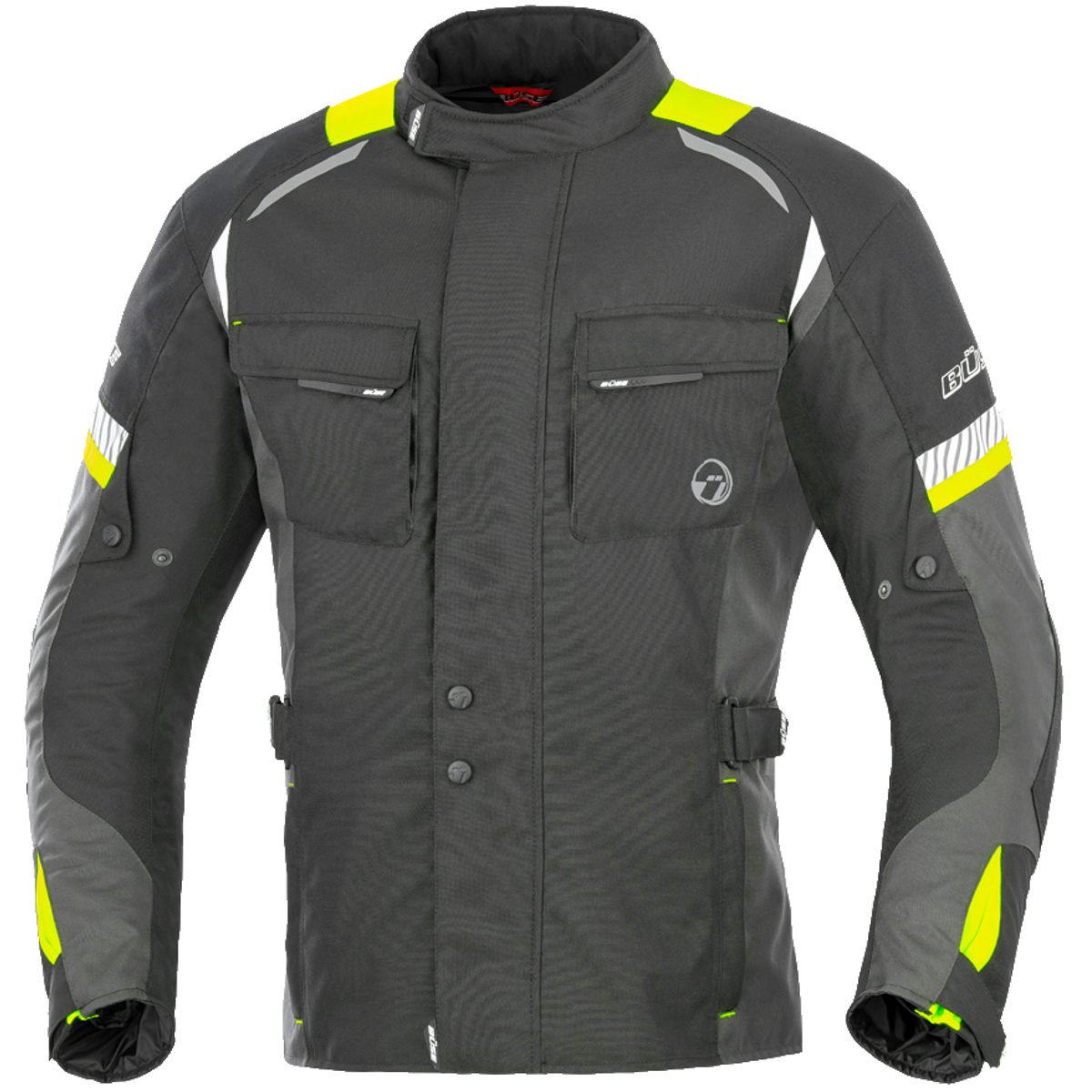 Büse Motorradjacke Büse Breno Textiljacke schwarz / gelb Herren XS