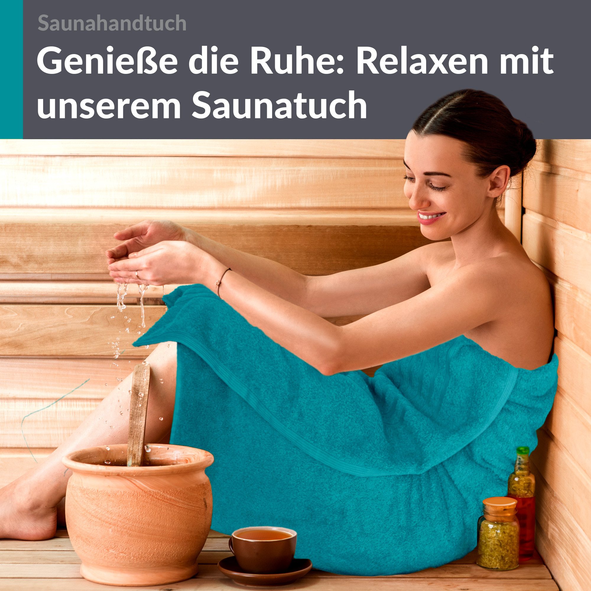 Lashuma Saunatuch XXL Handtuch London, Frottee (1-St), großes Badetuch Damen & Badehandtuch Herren 80x200 - Saunahandtuch