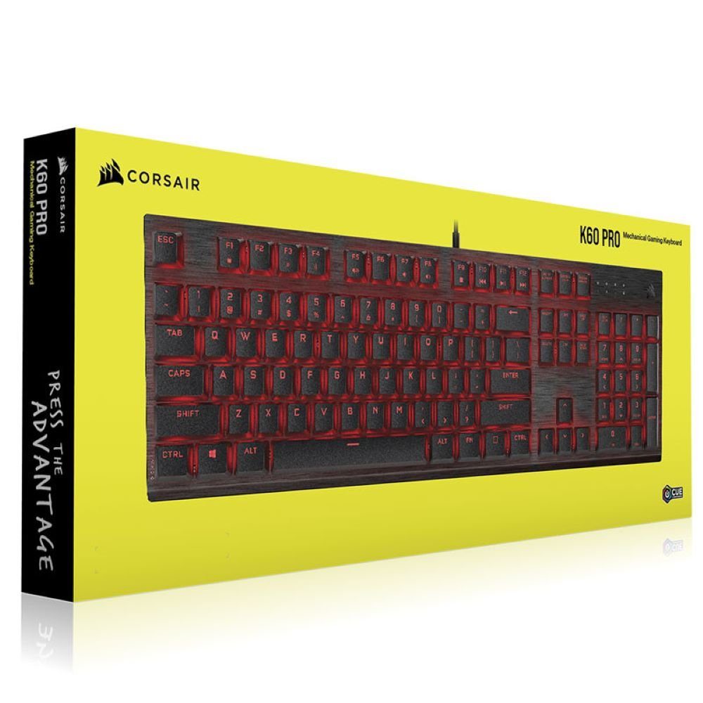 Corsair K60 Pro Cherry MV-Viola, rote Beleuchtung Gaming-Tastatur