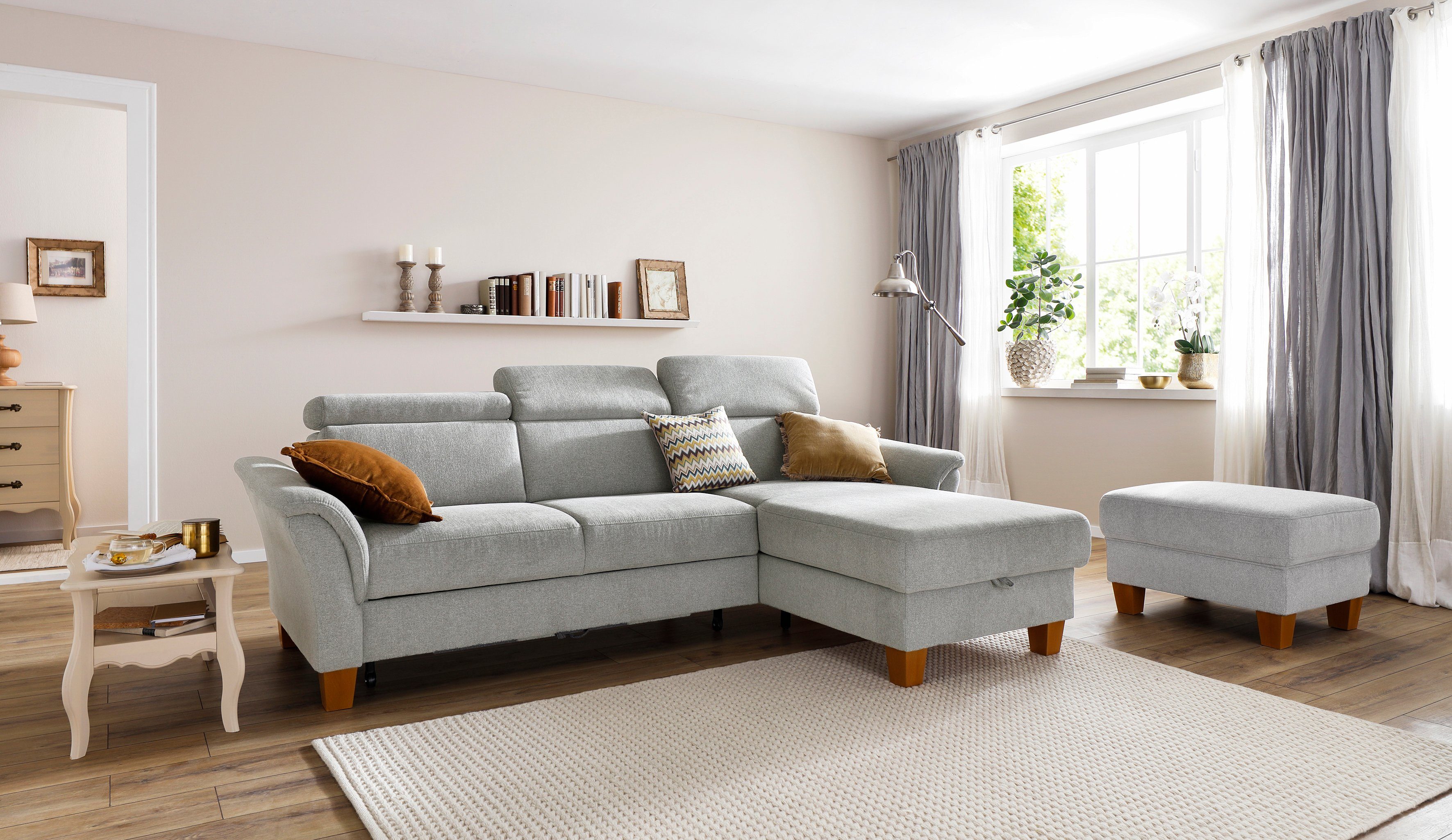 Home affaire Ecksofa Conville L-Form, Federkern, günstig online kaufen